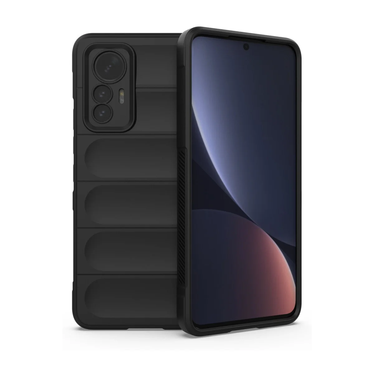 Mi 12 Lite Optimum Silikon Kılıf - Siyah - Maksimum Koruma ve Şıklık