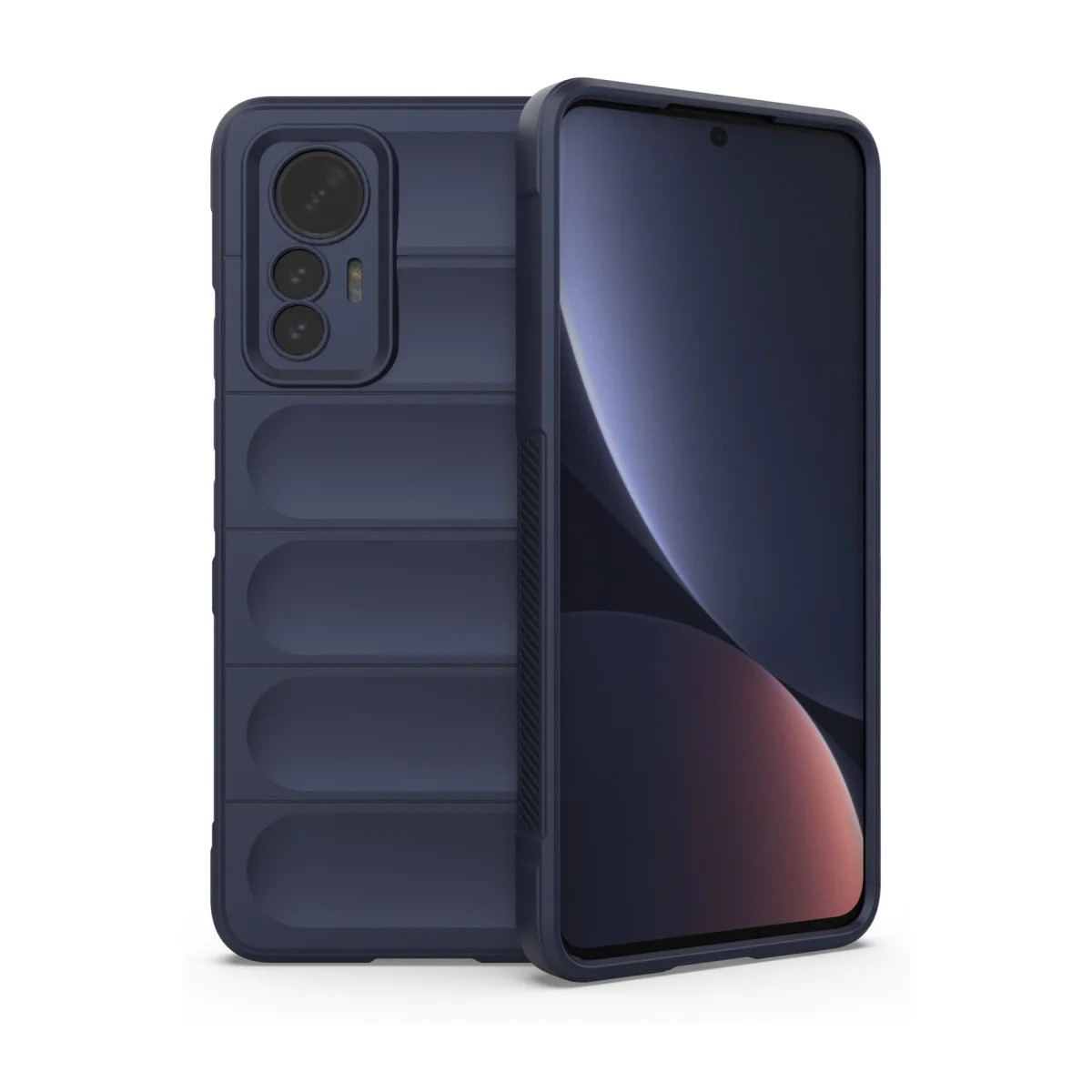 Mi 12 Lite Optimum Silikon Kılıf - Lacivert ve Maksimum Koruma