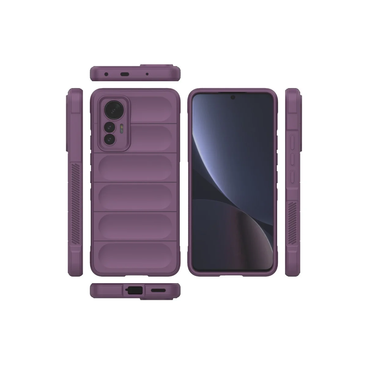 Mi 12 Lite Optimum Silikon Kılıf - Mor ve Şık Koruma