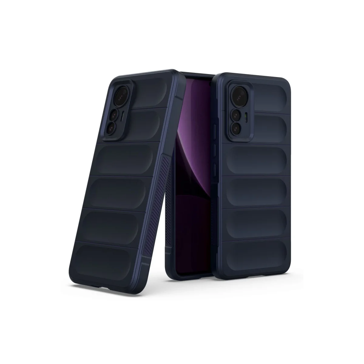 Mi 12 Lite Optimum Silikon Kılıf - Lacivert ve Maksimum Koruma