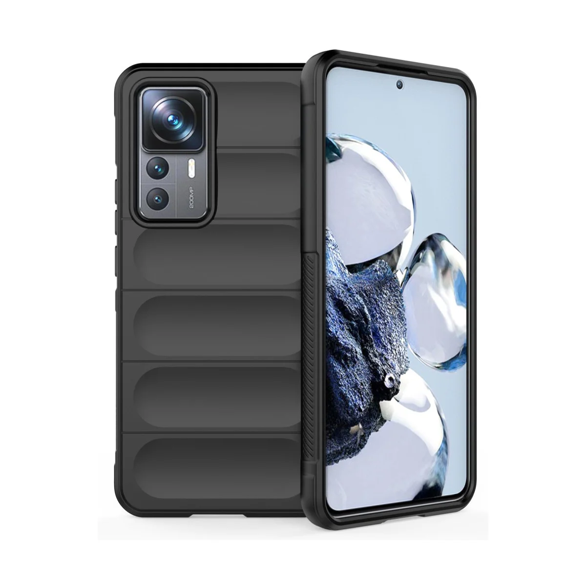 Mi 12T Pro Kılıf Optimum Silikon - Siyah | Şık ve Güçlü Koruma
