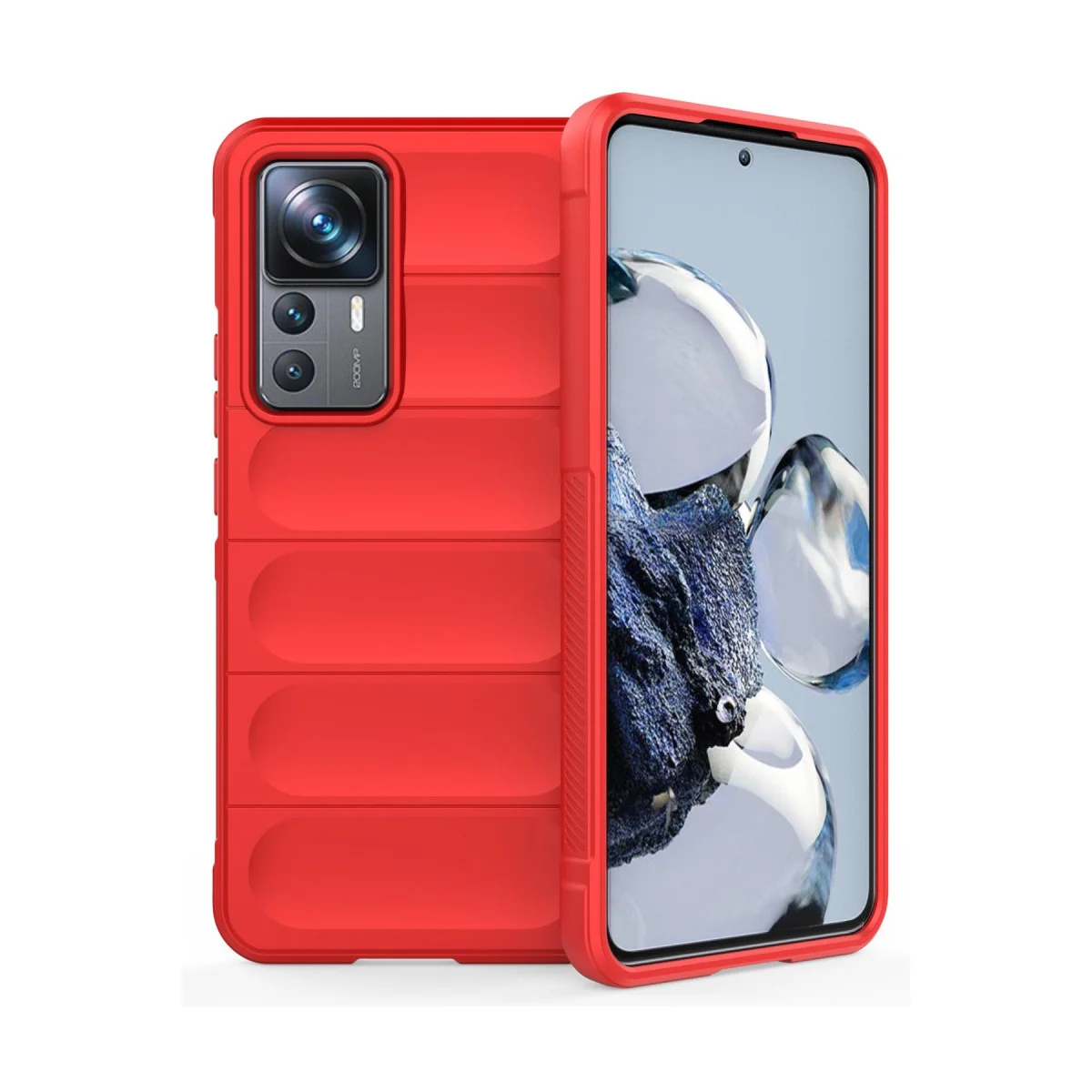 Mi 12T Pro Kılıf Optimum Silikon - Kırmızı - Çizilmeye Dayanıklı, Şık ve Güvenli Koruma