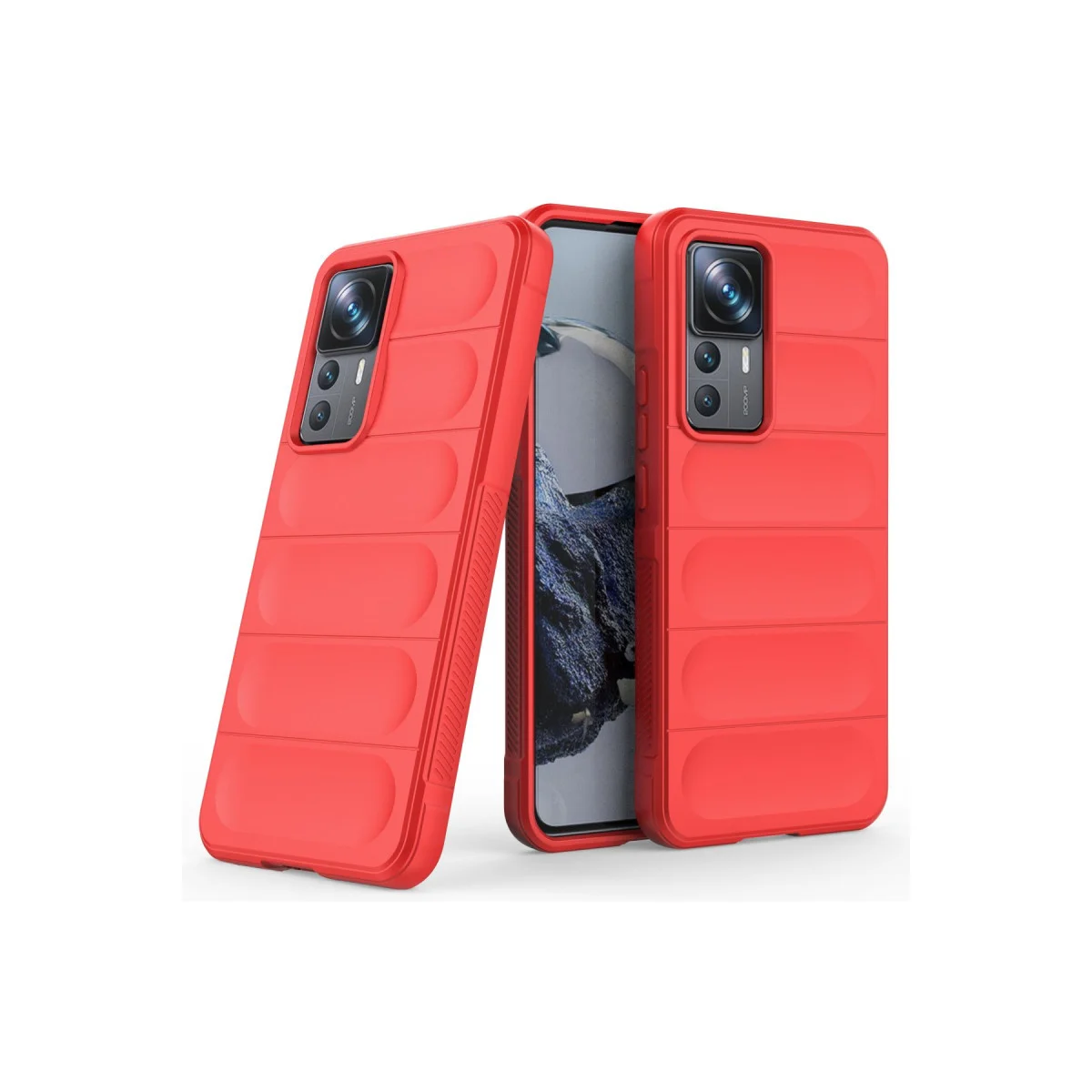 Mi 12T Pro Kılıf Optimum Silikon - Kırmızı - Çizilmeye Dayanıklı, Şık ve Güvenli Koruma
