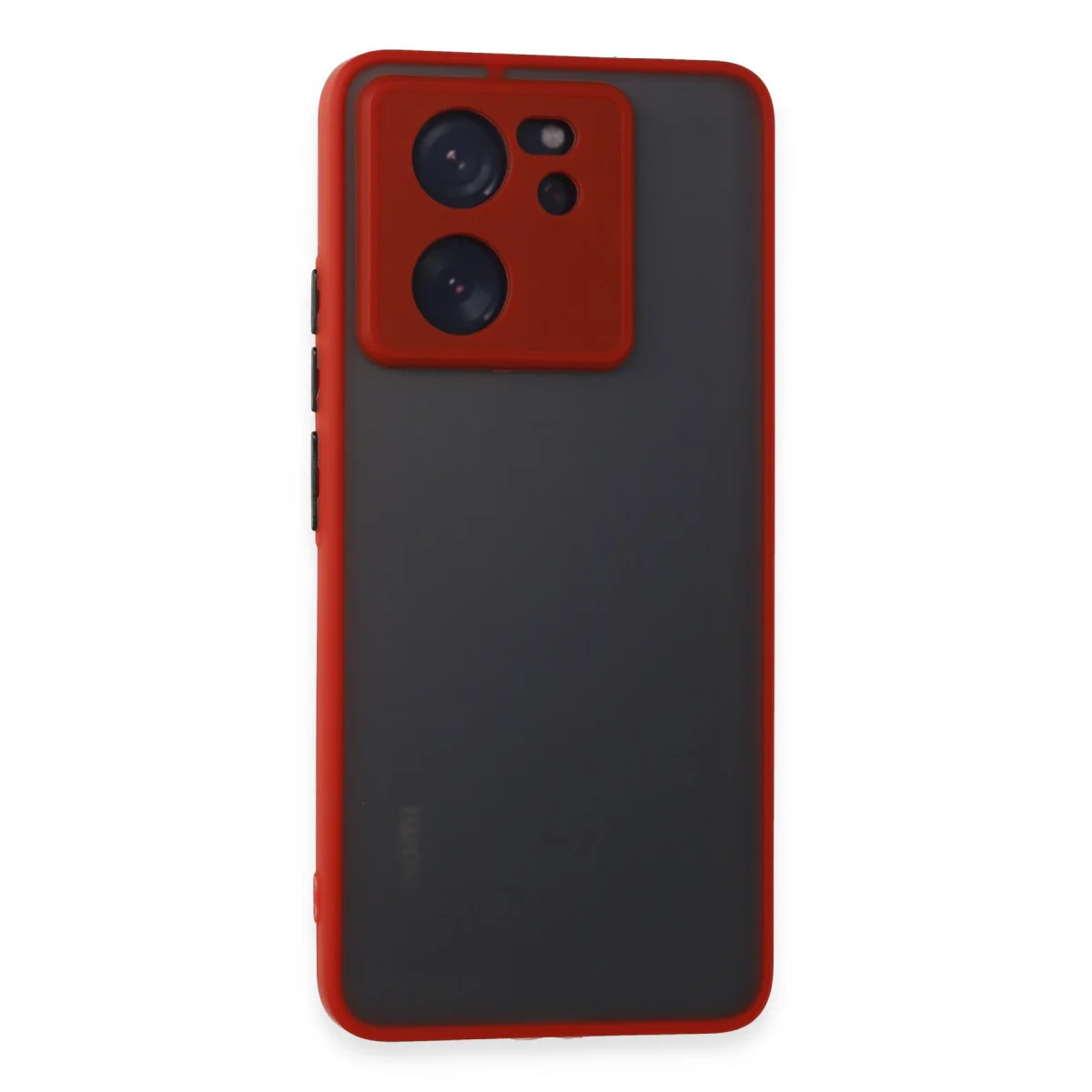 Mi 13T Pro Montreal Silikon Kılıf - Kırmızı & Kamera Korumalı