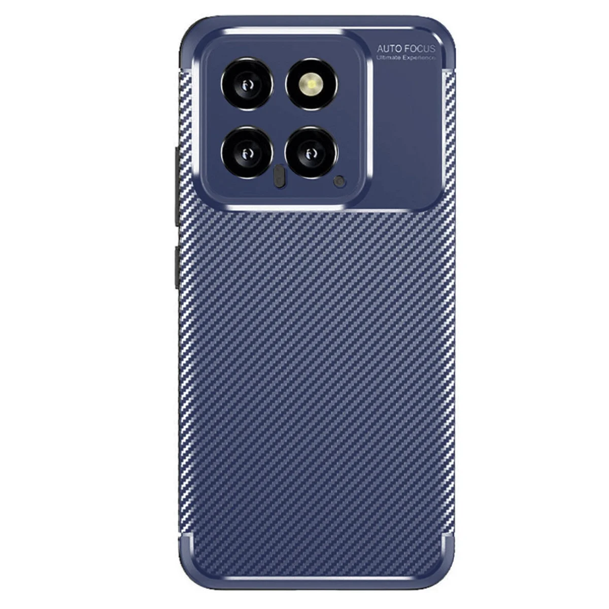Mi 14T Auto Focus Karbon Kılıf - Lacivert - Çizilmeye Dayanıklı, Tam Uyumlu