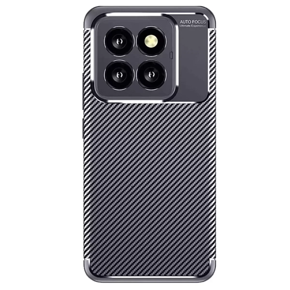 Mi 14T Pro ile Uyumlu Auto Focus Karbon Kapak - Lacivert Darbe Korumalı Şık Kılıf