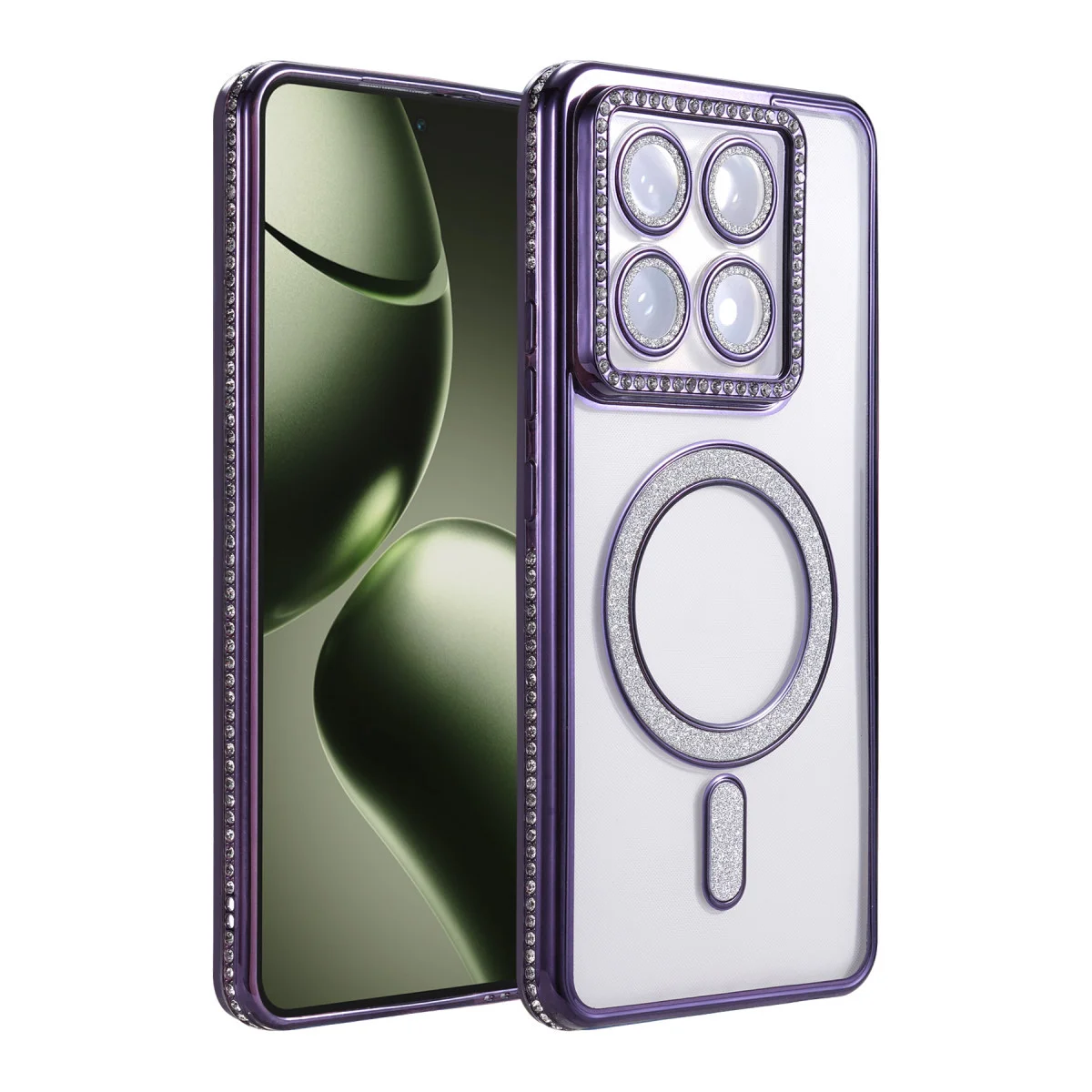 Mi 14T Pro Joke Simli Magneticsafe Kılıf - Derin Mor (Estetik TPU Kılıf)