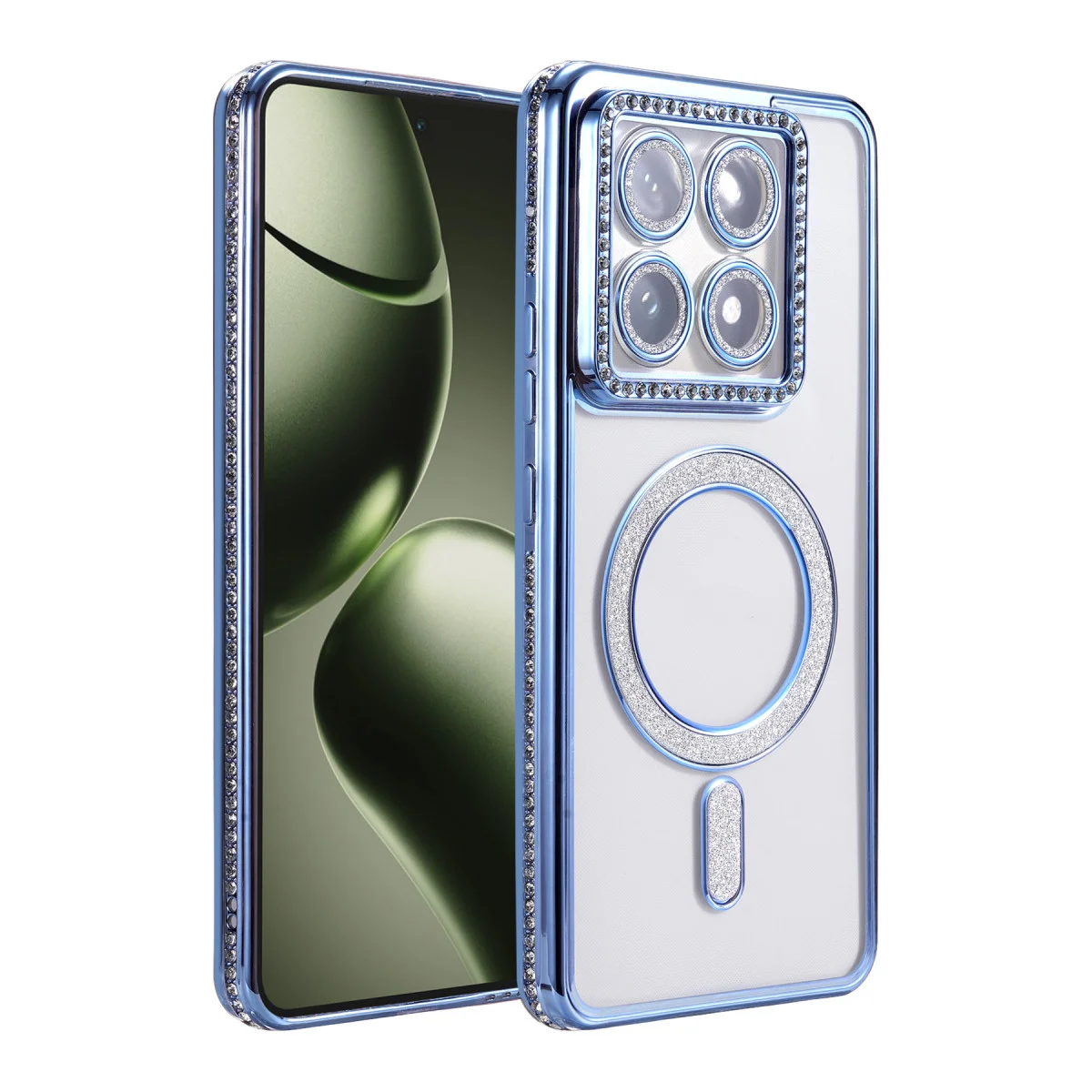 Mi 14T Pro Joke Simli Magneticsafe Kılıf - Mavi ve Parlak Tasarım