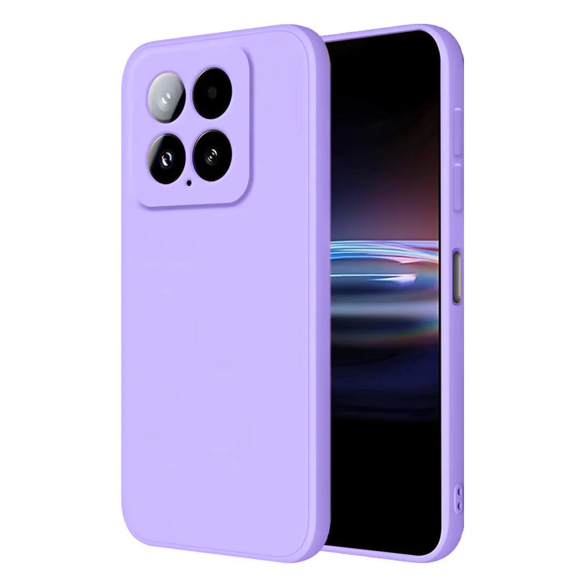Mi 14T Pro Nano İçi Kadife Silikon Kılıf Lila - Şıklık ve Maksimum Koruma