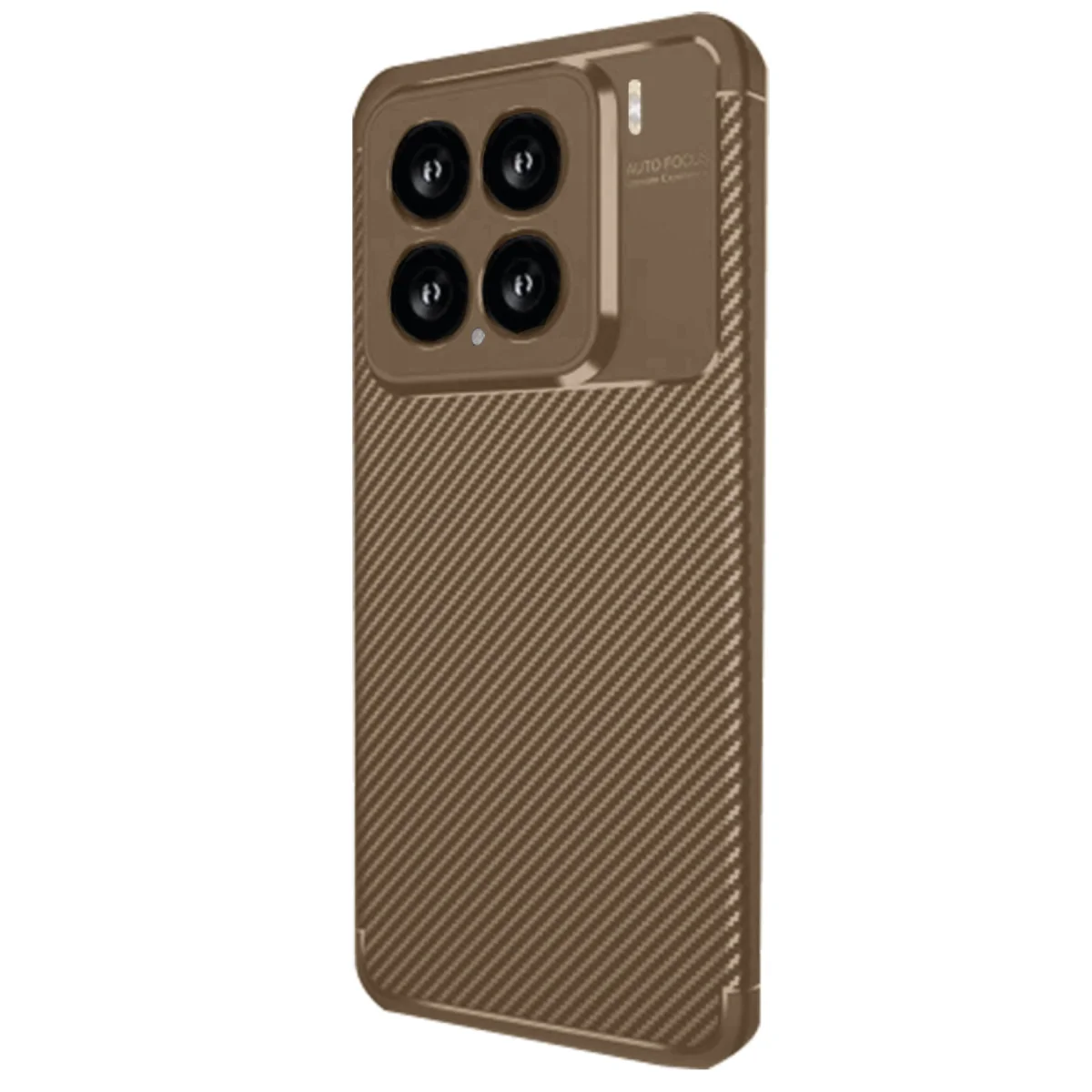 Mi 15 Auto Focus Karbon Kılıf - Kahverengi, Pürüzsüz ve Maksimum Koruma