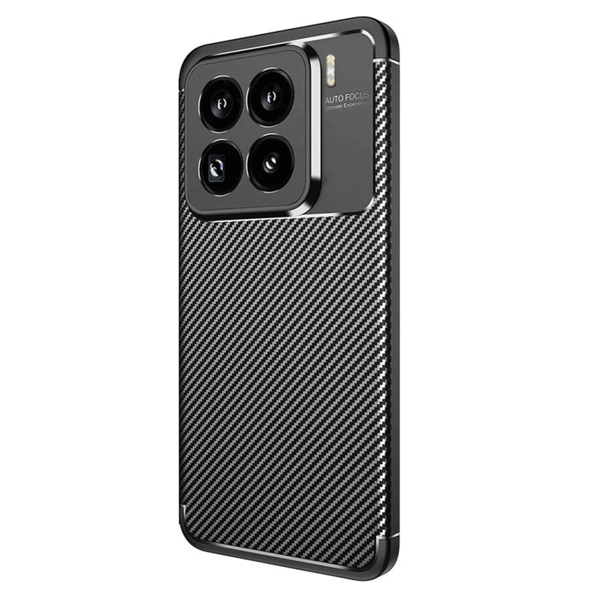 Mi 15 Pro Auto Focus Karbon Fiber Kılıf - Siyah