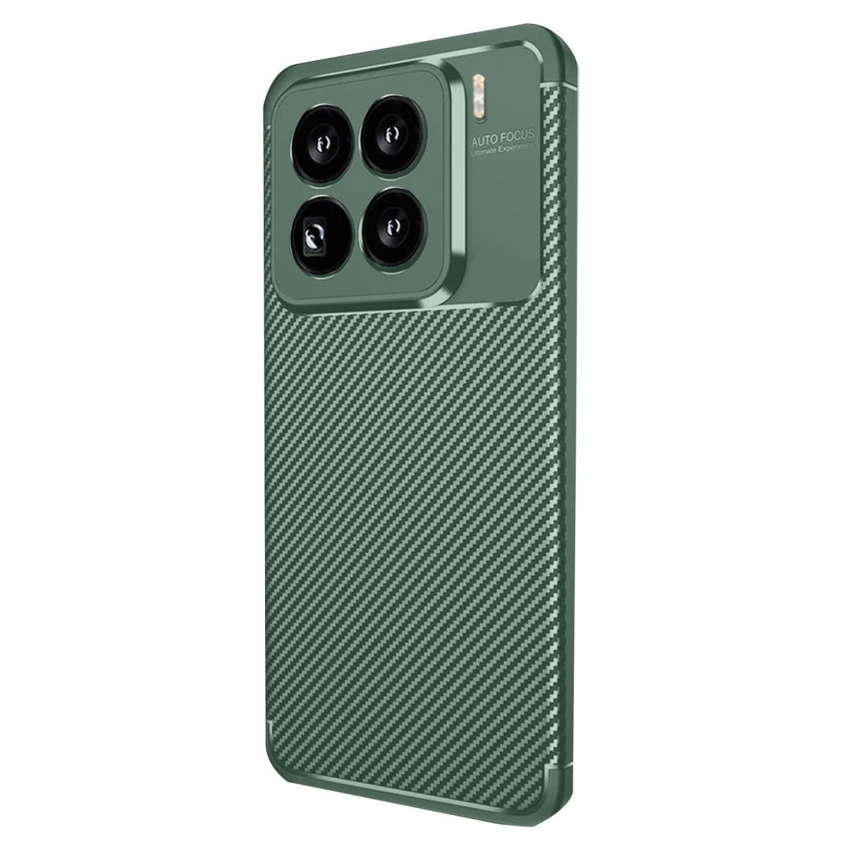 Mi 15 Pro Karbon Fiber Kılıf Koyu Yeşil - Auto Focus ve Maksimum Koruma