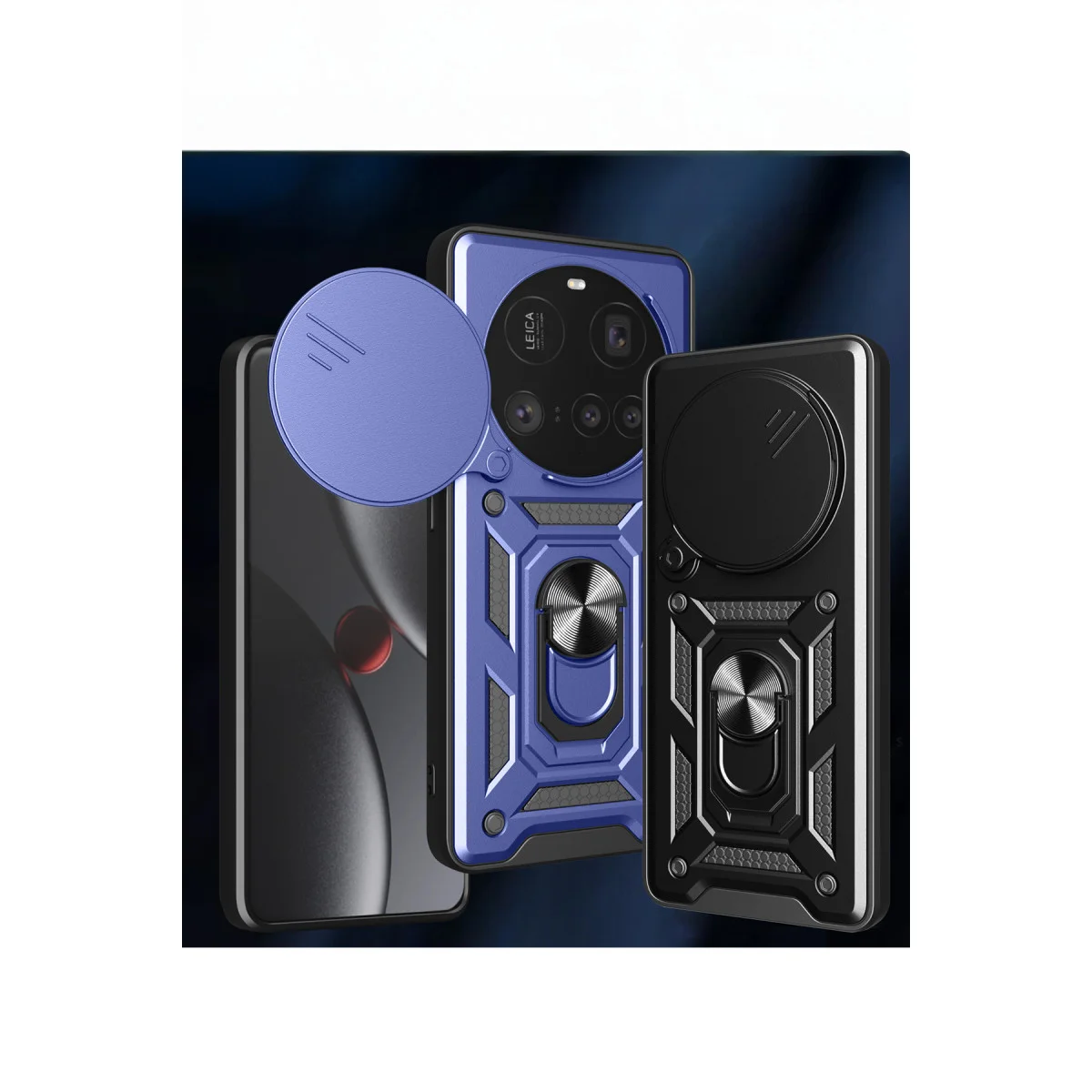 Mi 15 Ultra Kılıf Pars Lens Kapaklı Silikon - Lacivert
