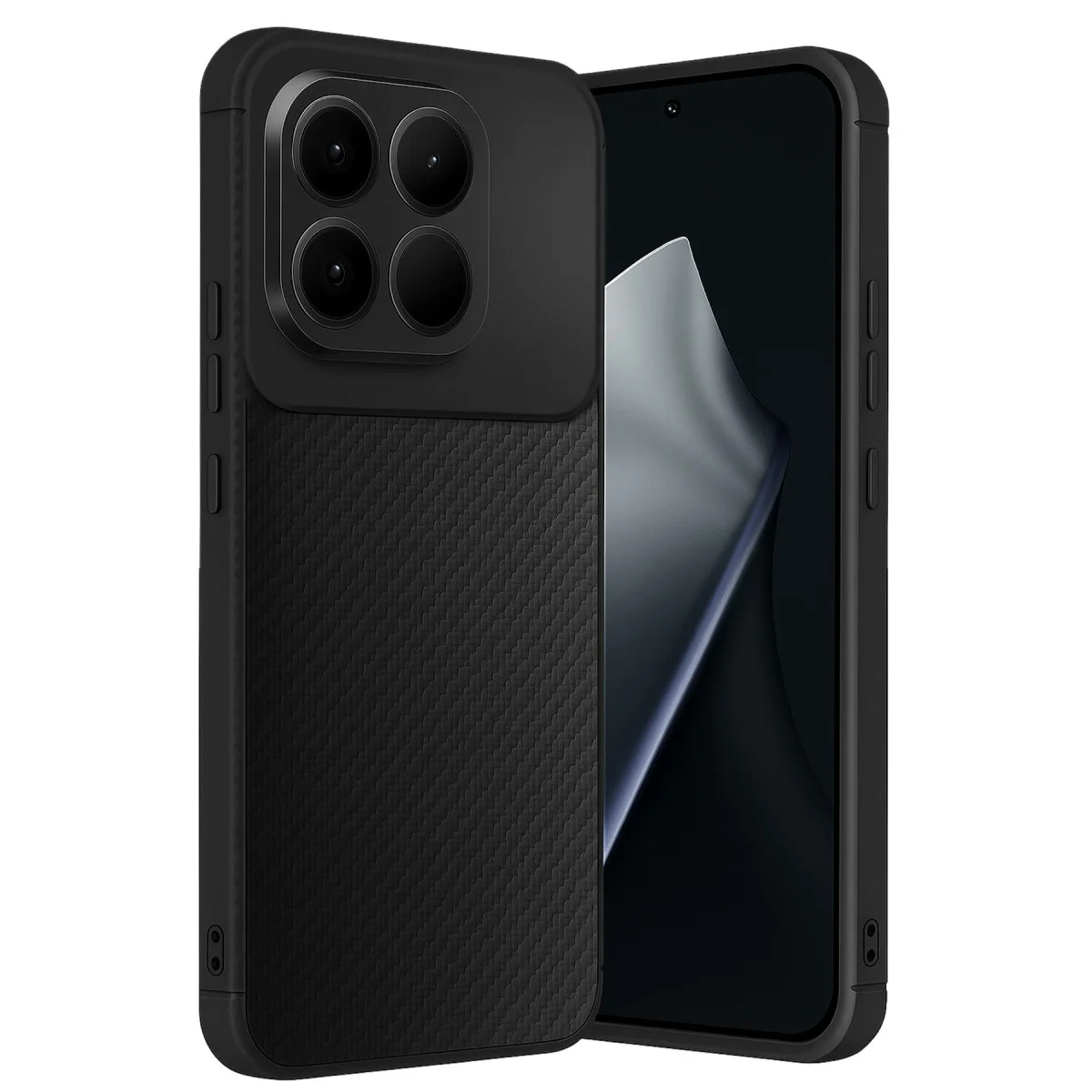 Mi 15T Auto Focus Karbon Kapak - Siyah, Düşme ve Çizilmelere Karşı Güçlü Koruma