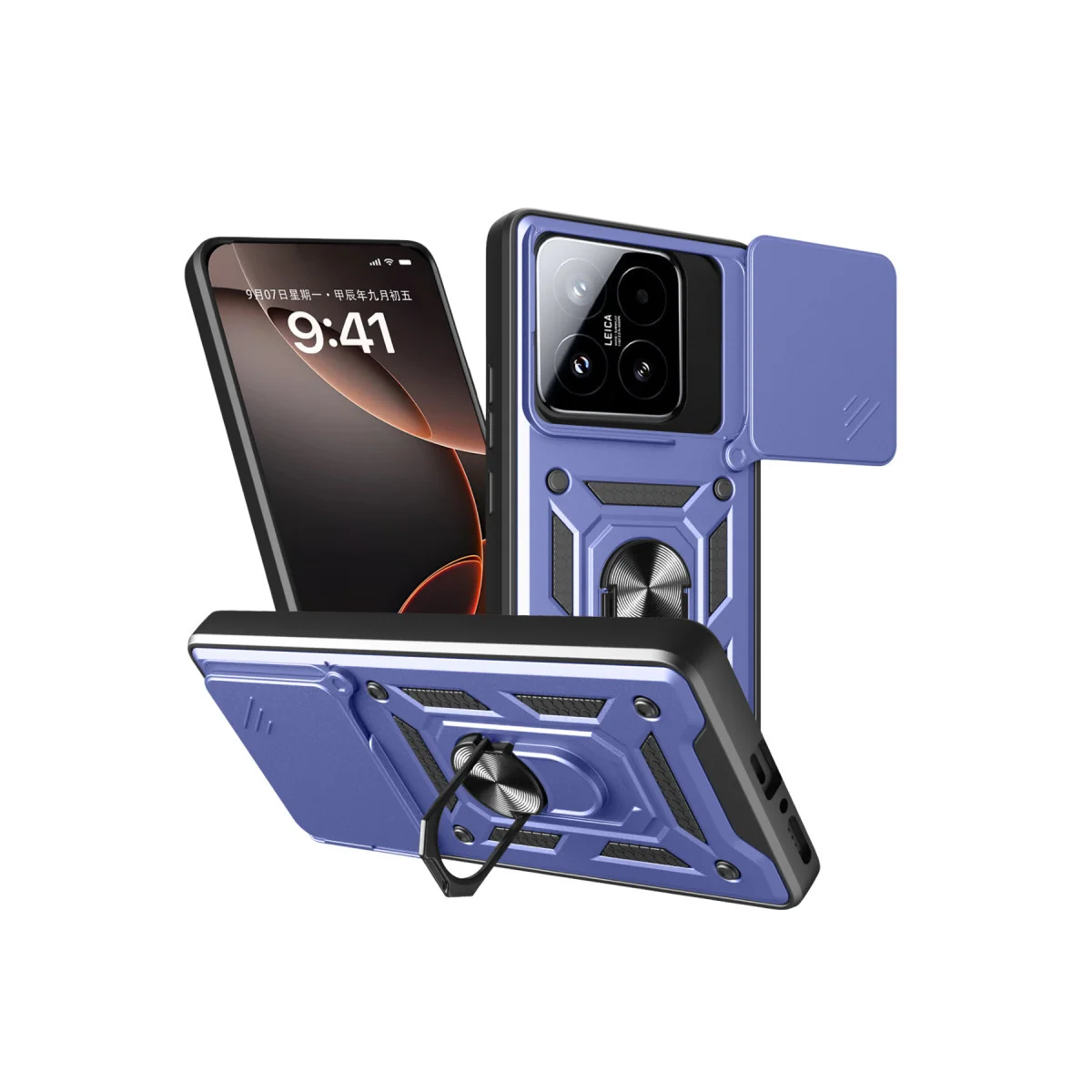 Mi 15T Pars Lens Kılıf - Premium Lacivert Silikon Kılıf