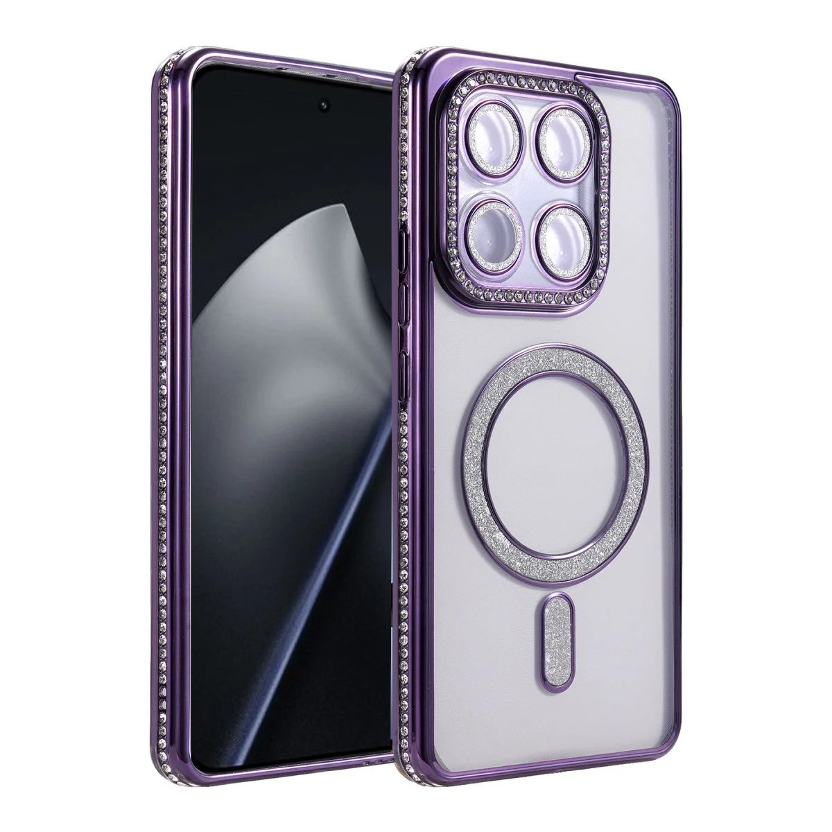 Mi 15T Pro Derin Mor Joke Simli Magneticsafe Kılıf - Şık ve Tam Koruma