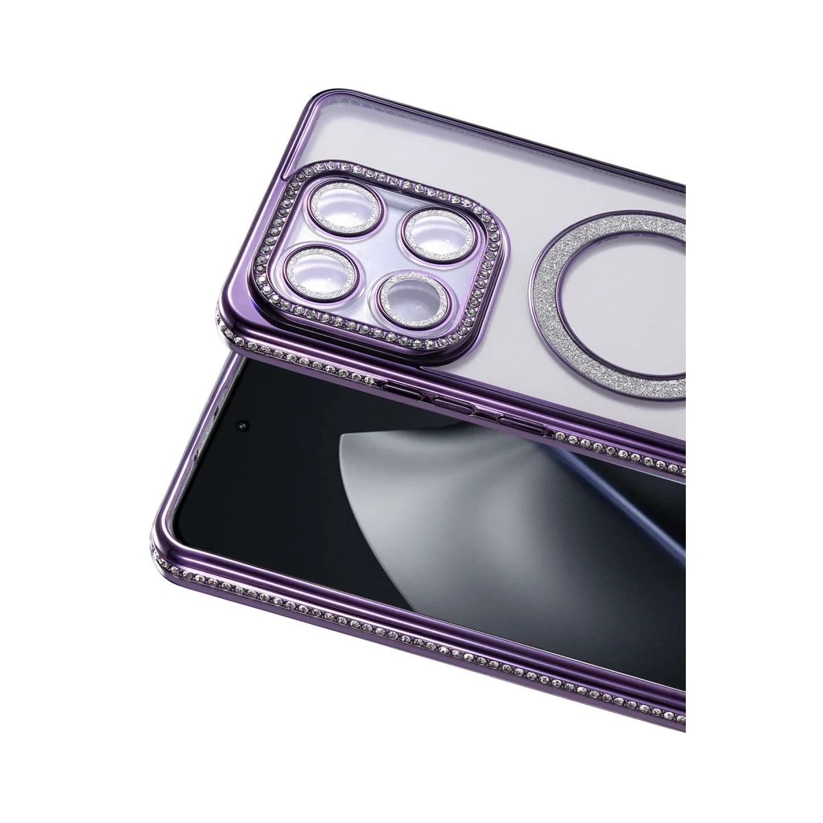 Mi 15T Pro Derin Mor Joke Simli Magneticsafe Kılıf - Şık ve Tam Koruma