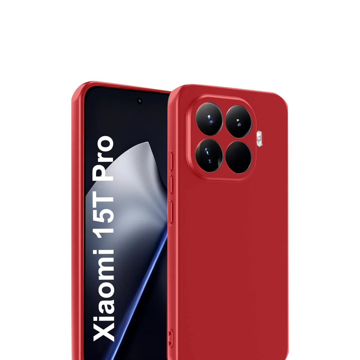 Mi 15T Pro First Serisi Silikon Kılıf (Kırmızı) - Maksimum Koruma ve Şık Tasarım