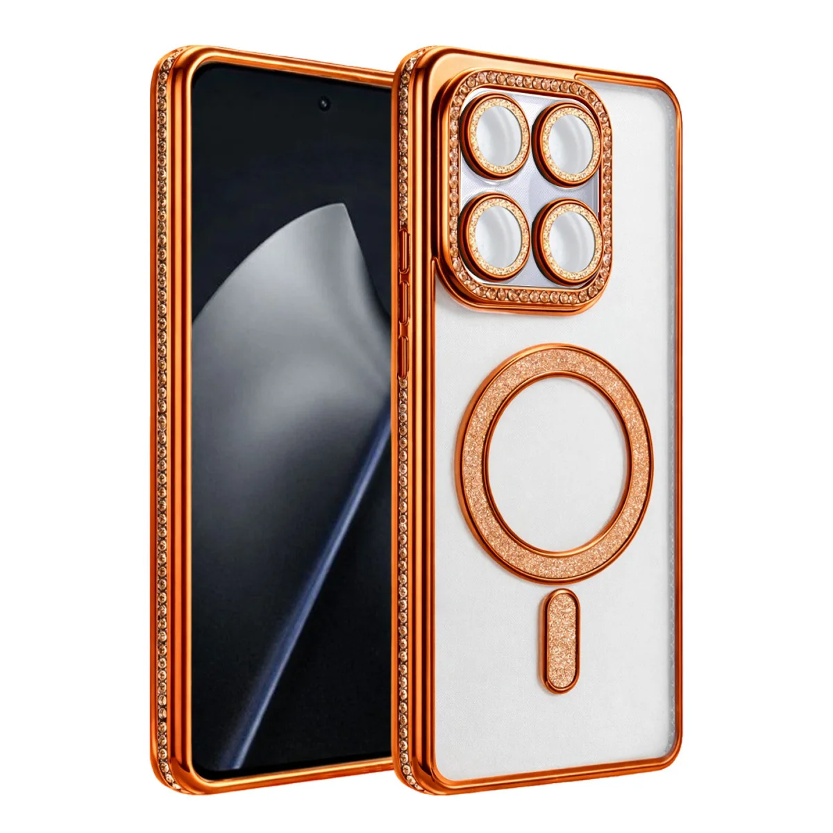 Mi 15T Pro Joke Simli Magneticsafe Kılıf - Turuncu TPU Güvenli Koruma