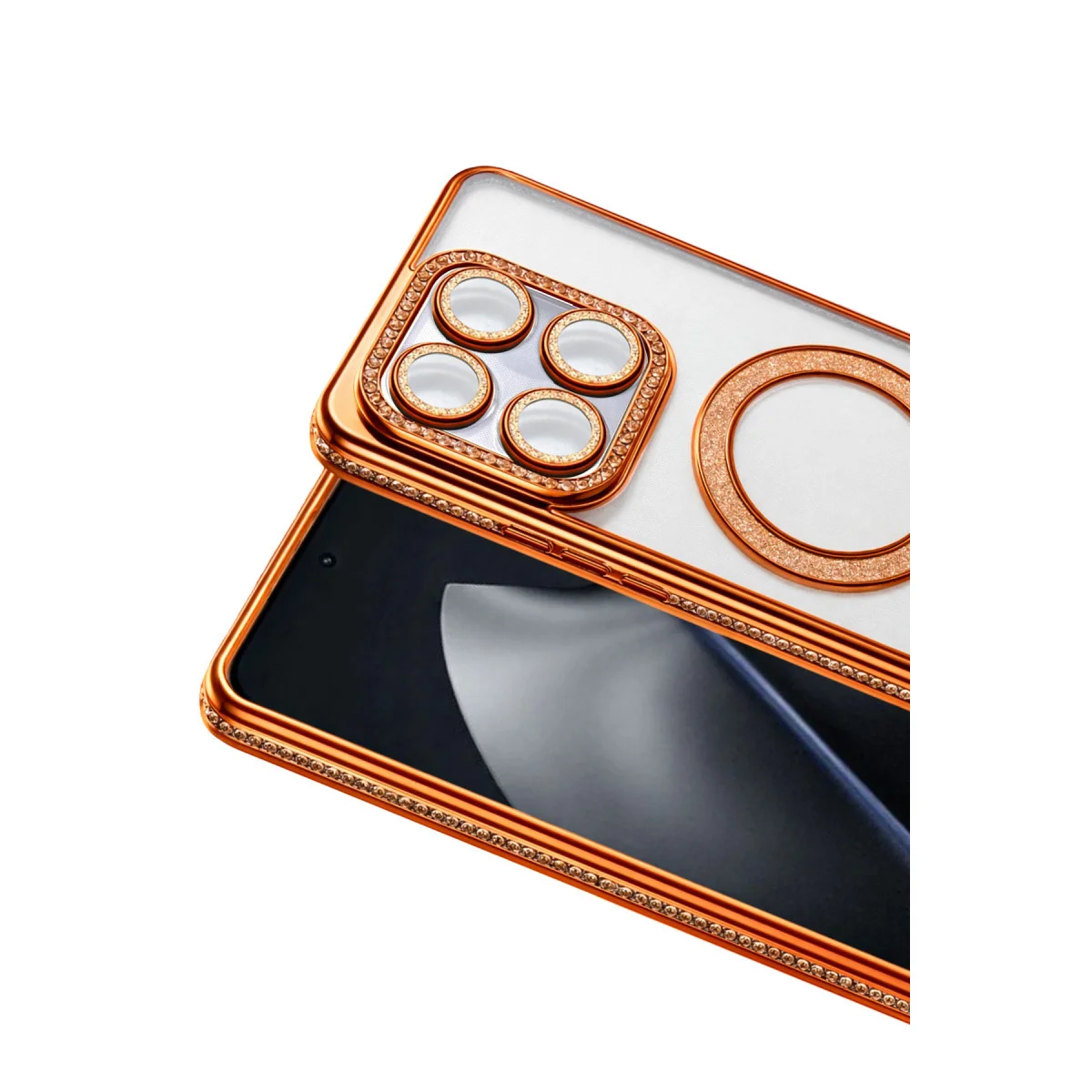 Mi 15T Pro Joke Simli Magneticsafe Kılıf - Turuncu TPU Güvenli Koruma