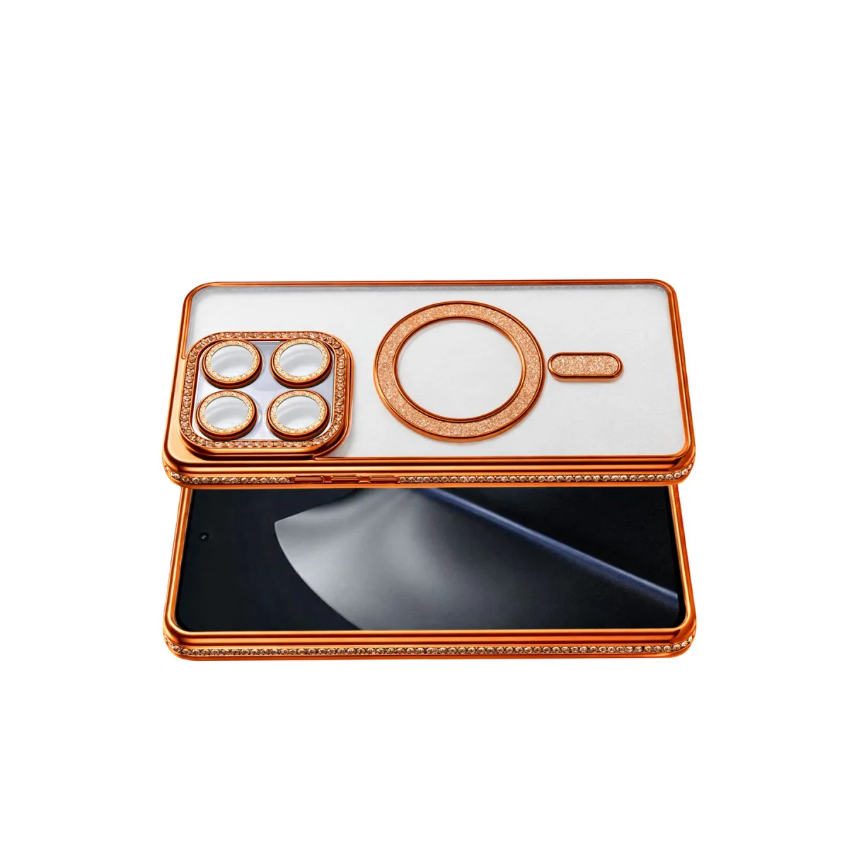 Mi 15T Pro Joke Simli Magneticsafe Kılıf - Turuncu TPU Güvenli Koruma