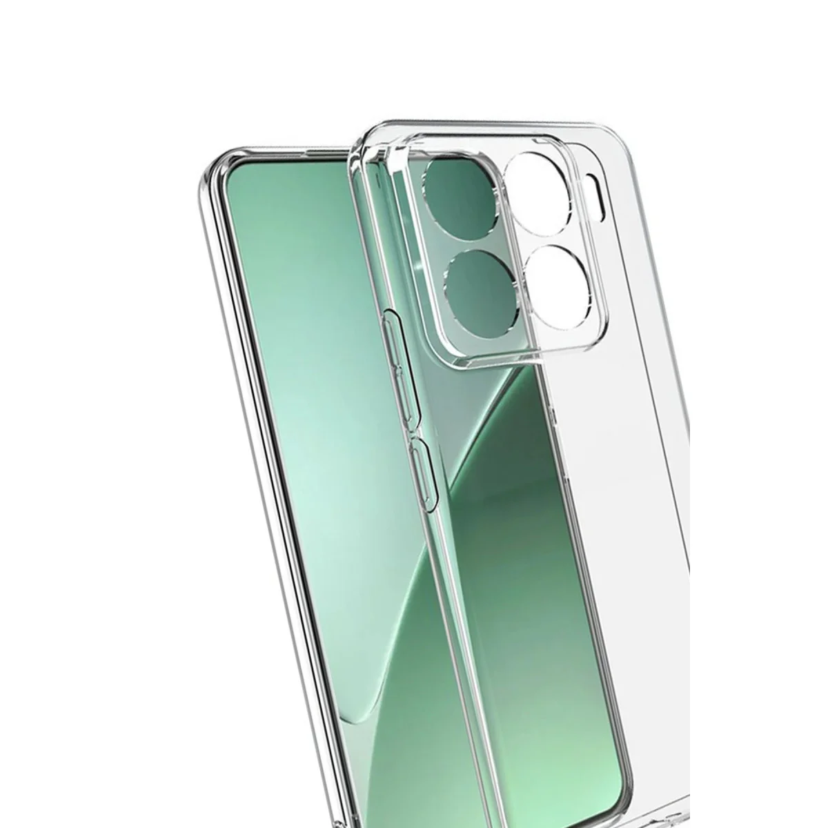 Mi 15T Pro Lüks Şeffaf Silikon Kılıf - %100 Şeffaf, Pürüzsüz ve Uzun Ömürlü Koruma
