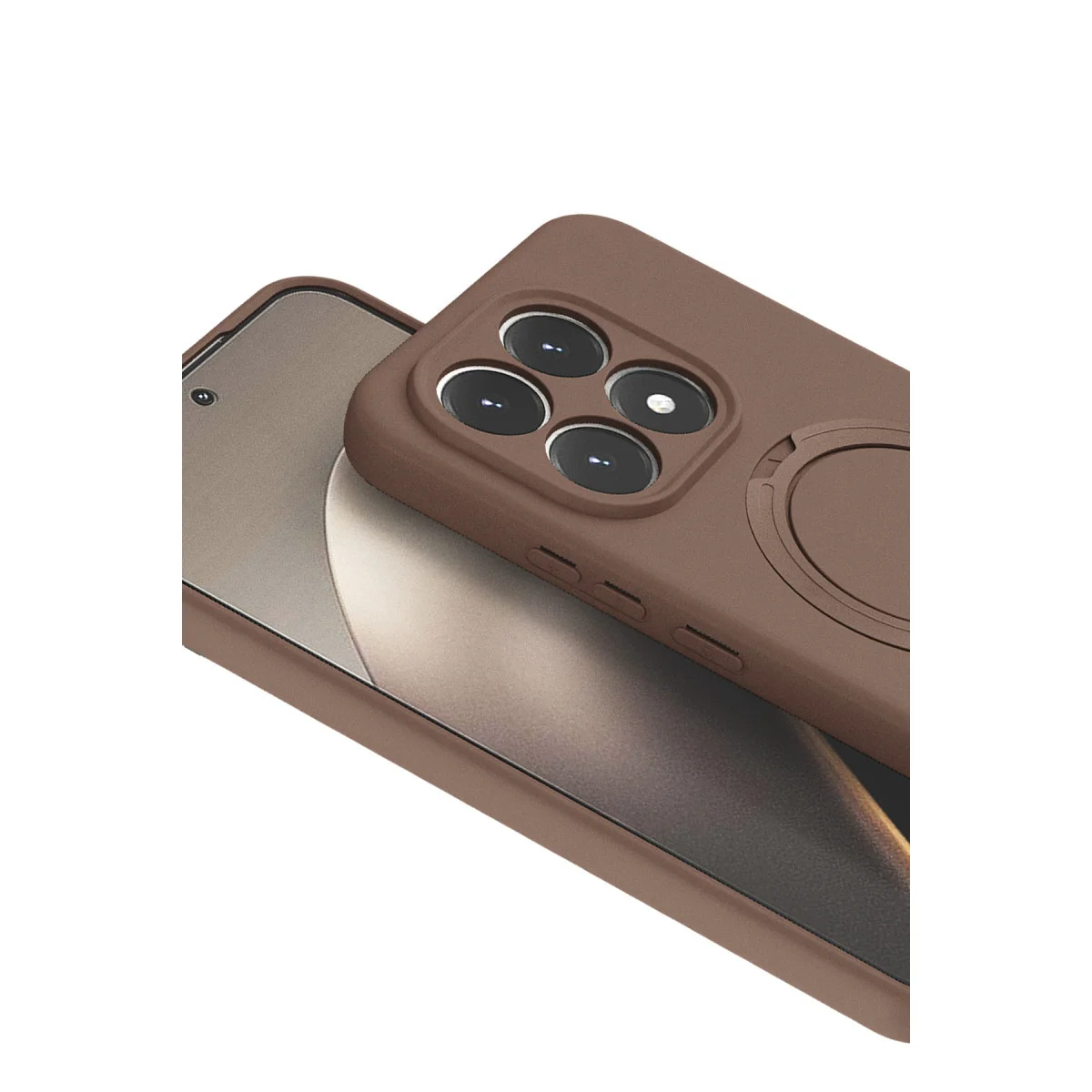 Mi 15T Regal Magsafe Standlı Kapak - Çöl Titanyum Güvenli ve Şık Koruma