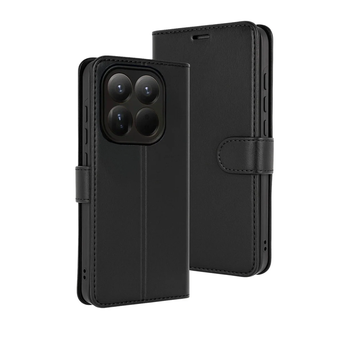Mi 15T Trend S Plus Kapaklı Kılıf - Siyah Koruma ve Stand Kılıfı