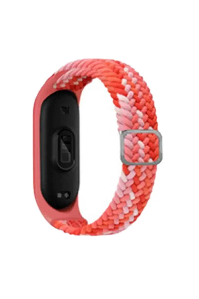Mi Band 4 ile Uyumlu Star Kordon - Pembe-Kırmızı Örgü Bileklik Fiyatı, Yorumları ve Özellikleri