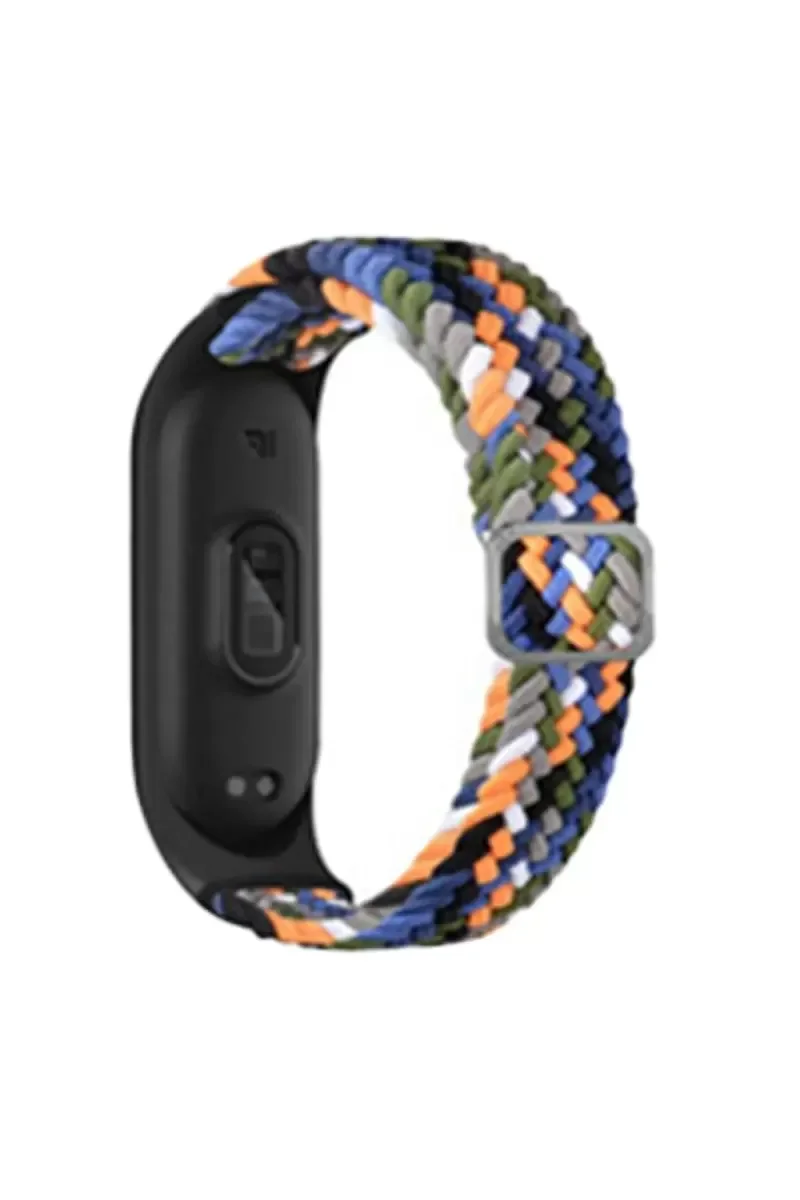 Mi Band 4 ile Uyumlu Star Kordon - Gri-Turuncu