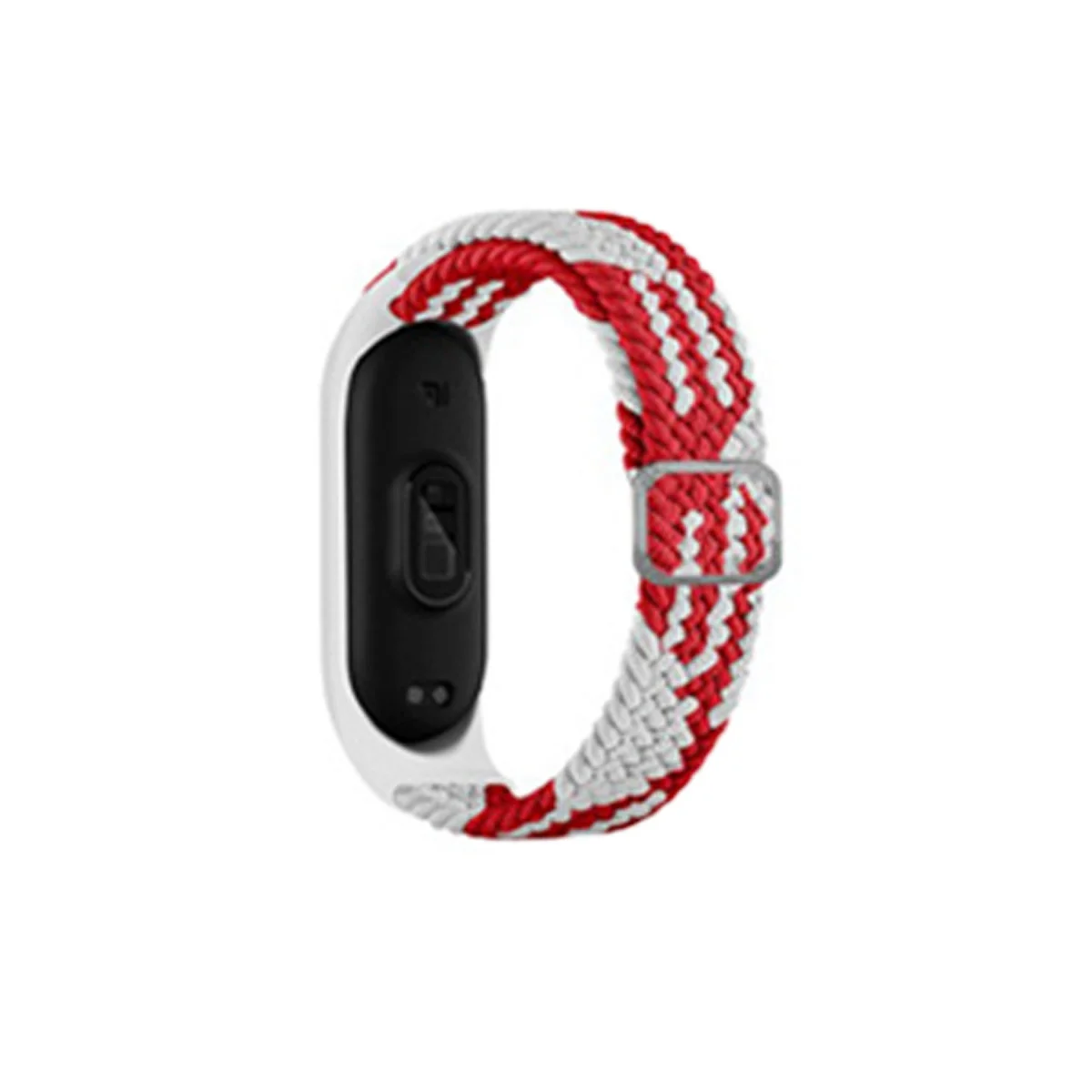 Mi Band 4 Star Kordon - Beyaz-Kırmızı Takviye Şerit ve Kablo - Yüksek Kalite