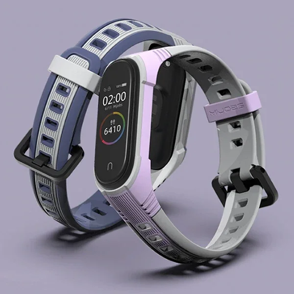Mi Band 5/4 Çift Renk Silikon Kayış – Terlemeden Kayan Kordon Sorununa Son