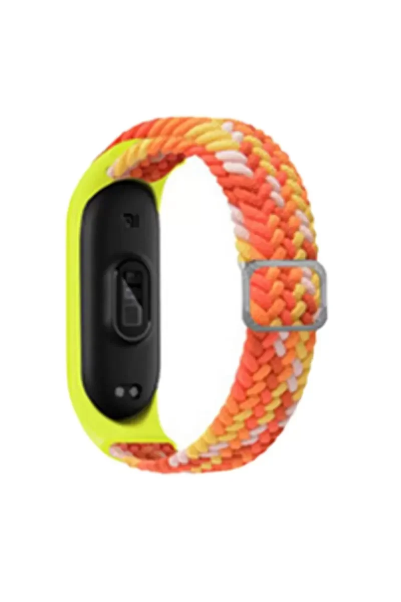 Mi Band 6 ile Uyumlu Star Kordon - Turuncu/Sarı