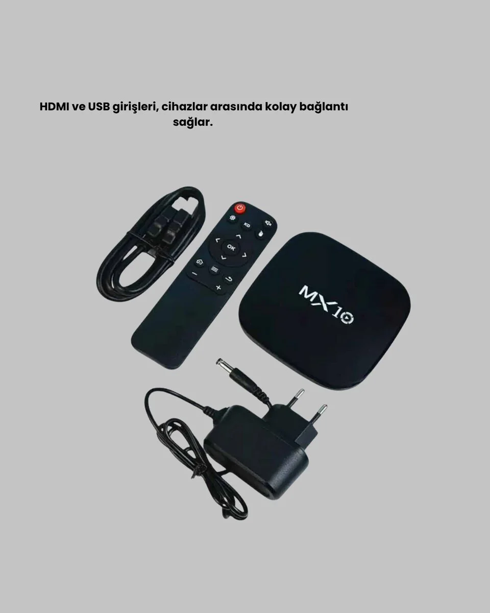 Mi Box S 4K Android TV Box – Google Asistan Dolby Ses 8 GB Hafıza Chromecast Desteği