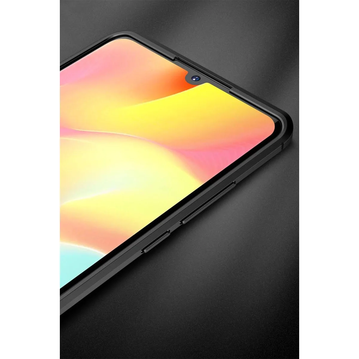 Mi Note 10 Lite Auto Focus Deri Kılıf - Kırmızı