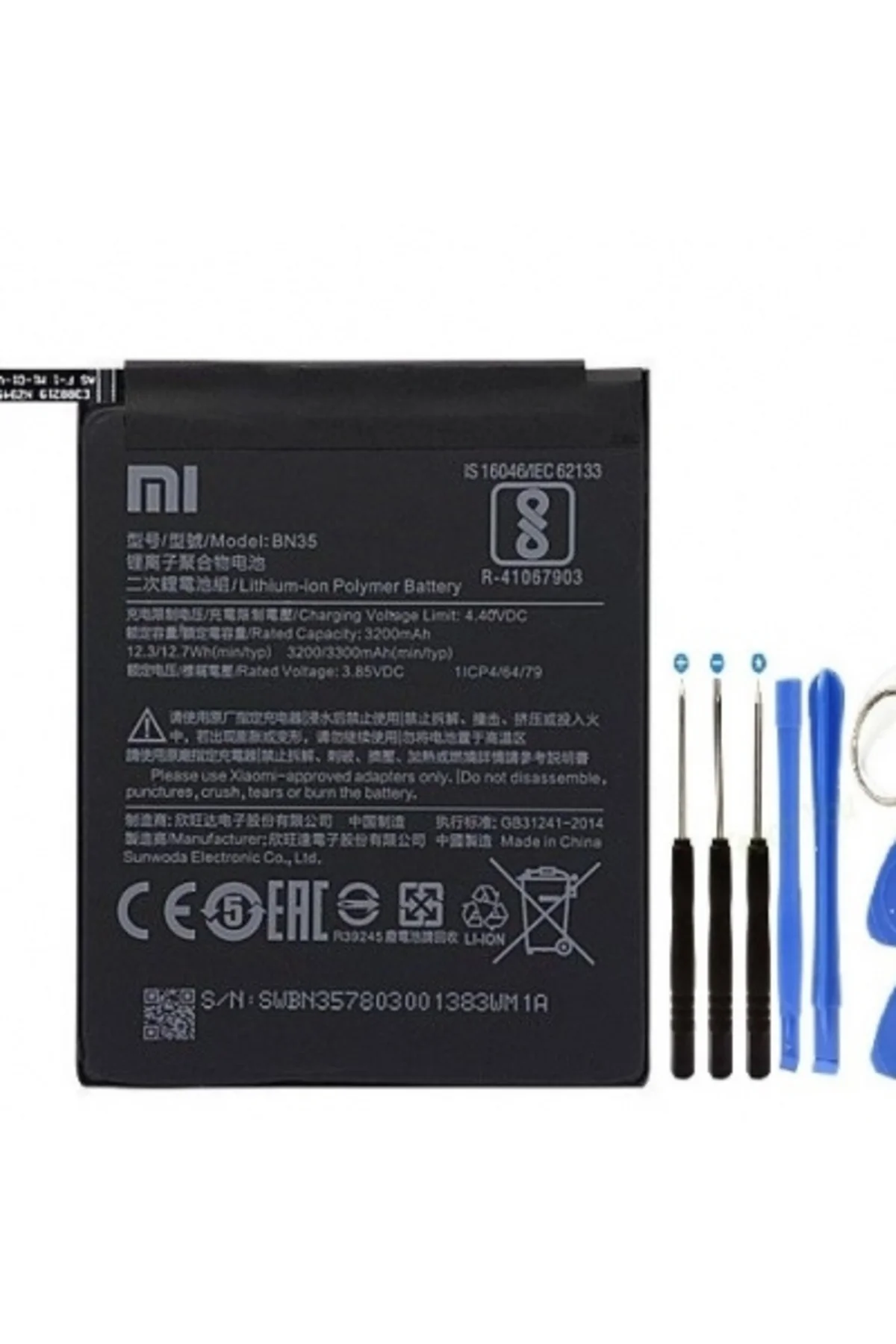 mi Redmi 5 Uyumlu Pil Batarya + Tamir Seti BN35 3300 mAh
