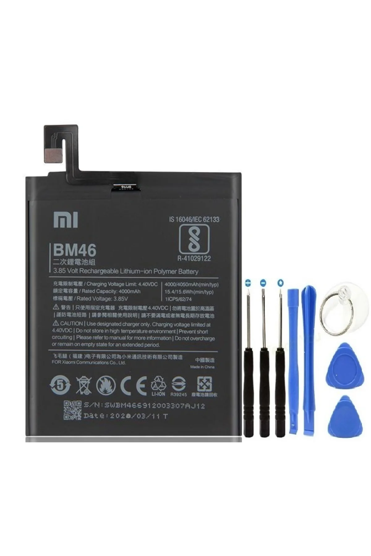 Mi Redmi Note 3 Uyumlu Pil Batarya + Tamir Seti BM46 Mi Redmi Note 3 Uyumlu Pil Batarya + Tamir Seti BM46