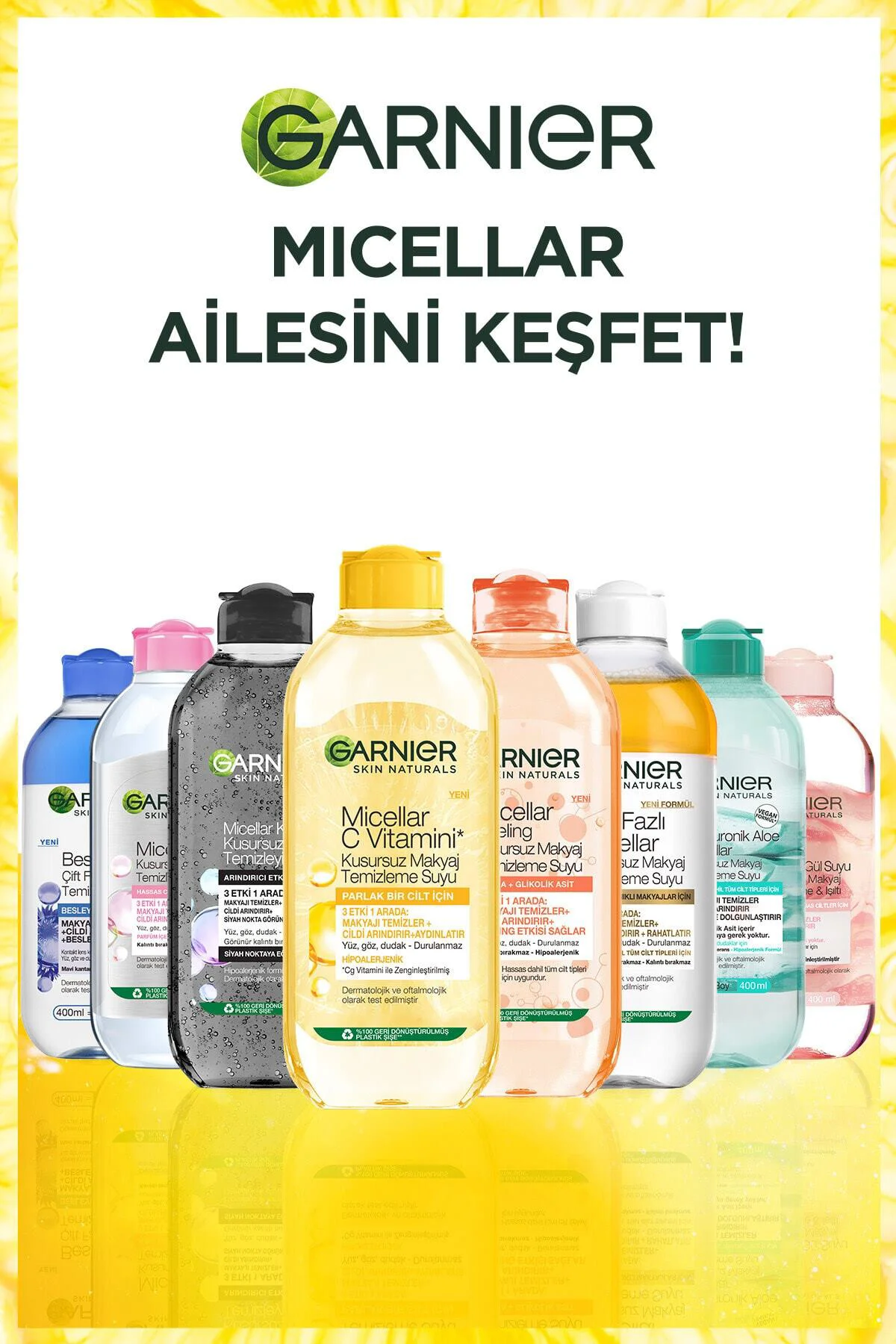 Micellar C Vitamini Kusursuz Makyaj Temizleme Suyu 400ml