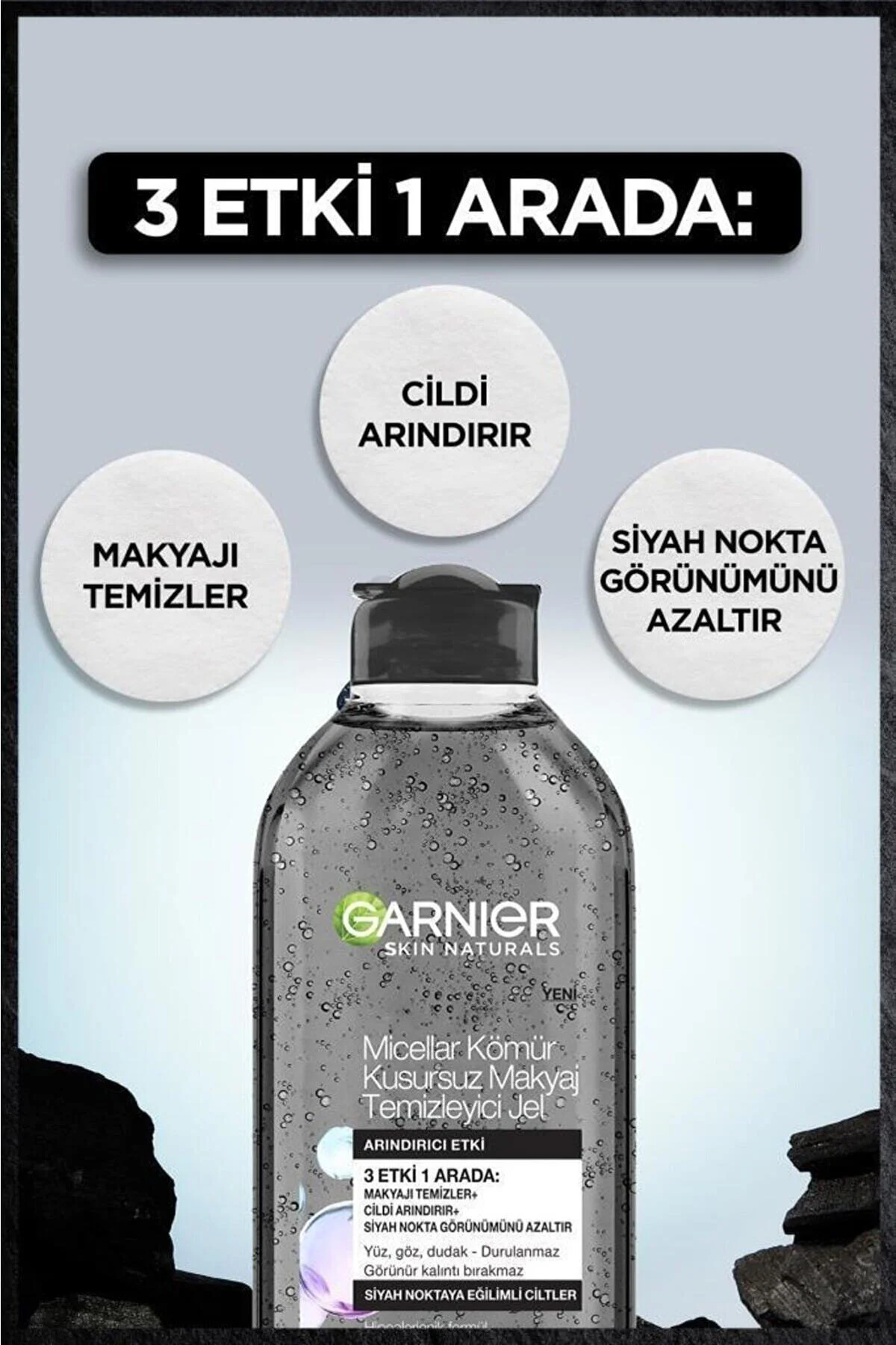 Micellar Tanecikli Kömür Kusursuz Bakım-makyaj Temizleyici Jel 400ml Micellar Tanecikli Kömür Kusursuz Bakım-makyaj Temizleyici Jel 400ml