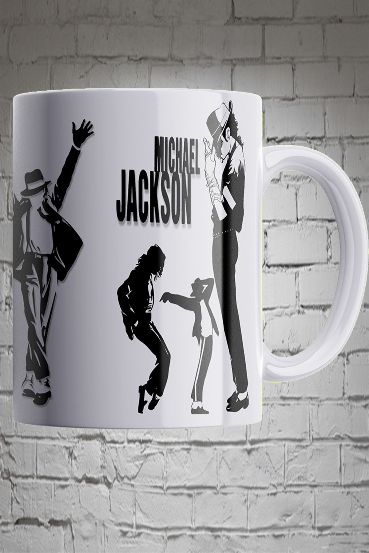 Remonz Mıchael Jackson 3 Tarafı Baskılı %100 Porselen Kupa