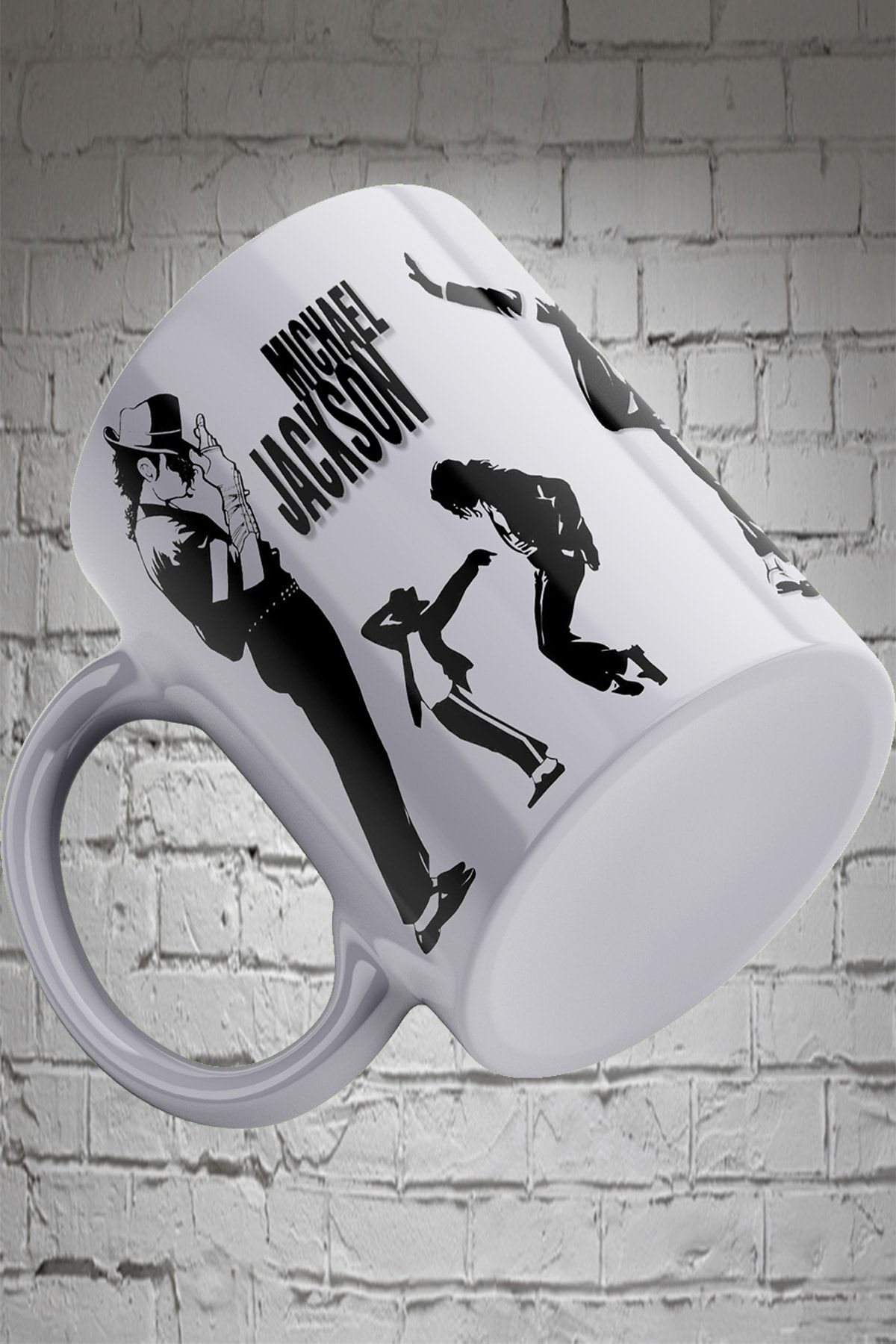 Remonz Mıchael Jackson 3 Tarafı Baskılı %100 Porselen Kupa