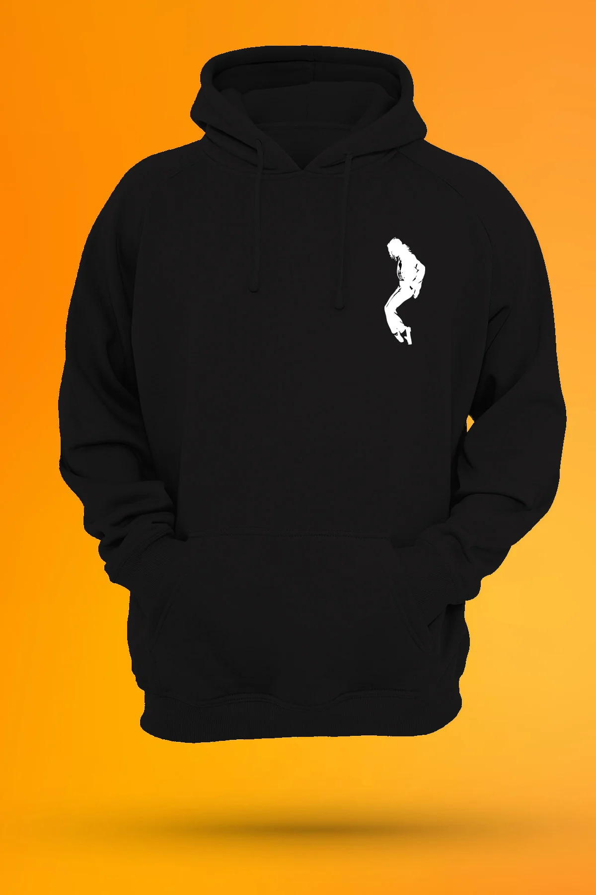 Michael Jackson Baskılı Fermuarsız Kapüşonlu Sweatshirt