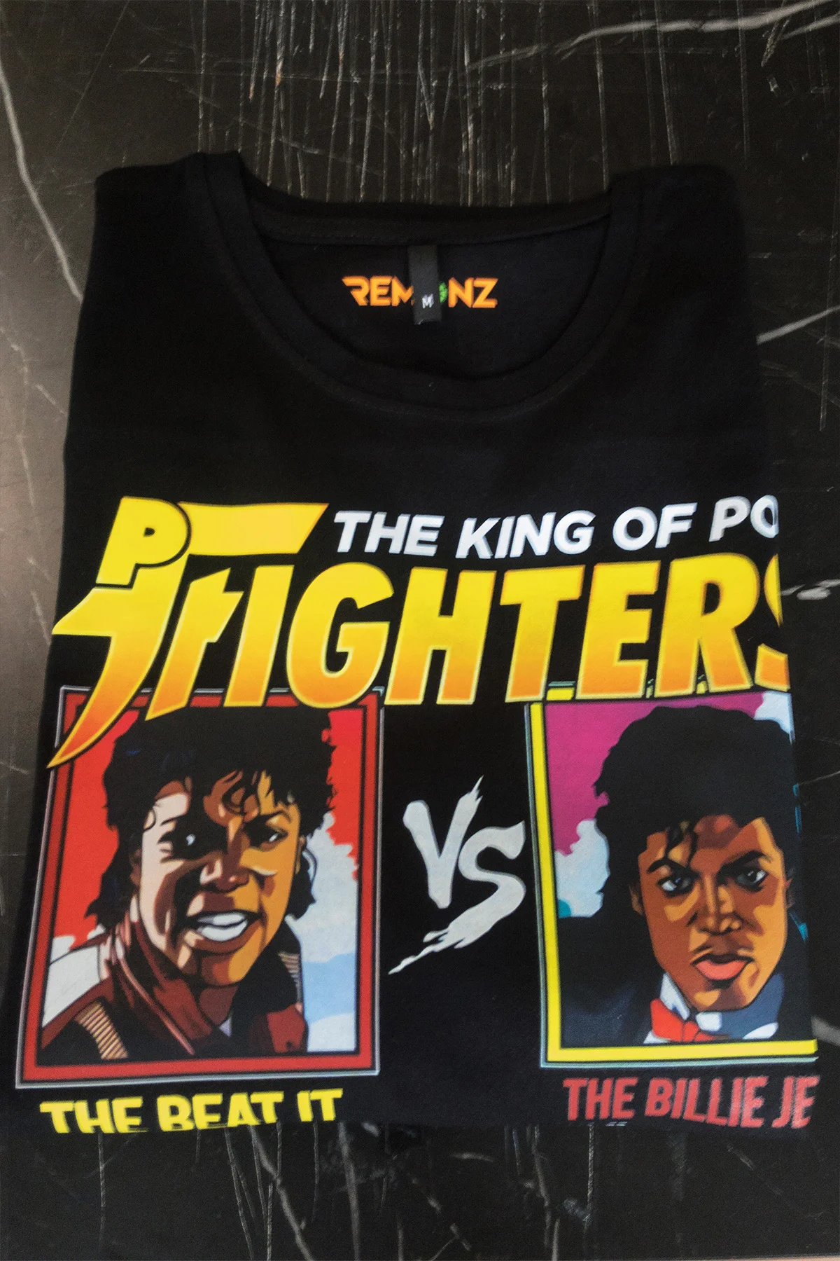 Mıchael Jackson Baskılı %100 Pamuk Siyah Oversize T-shirt