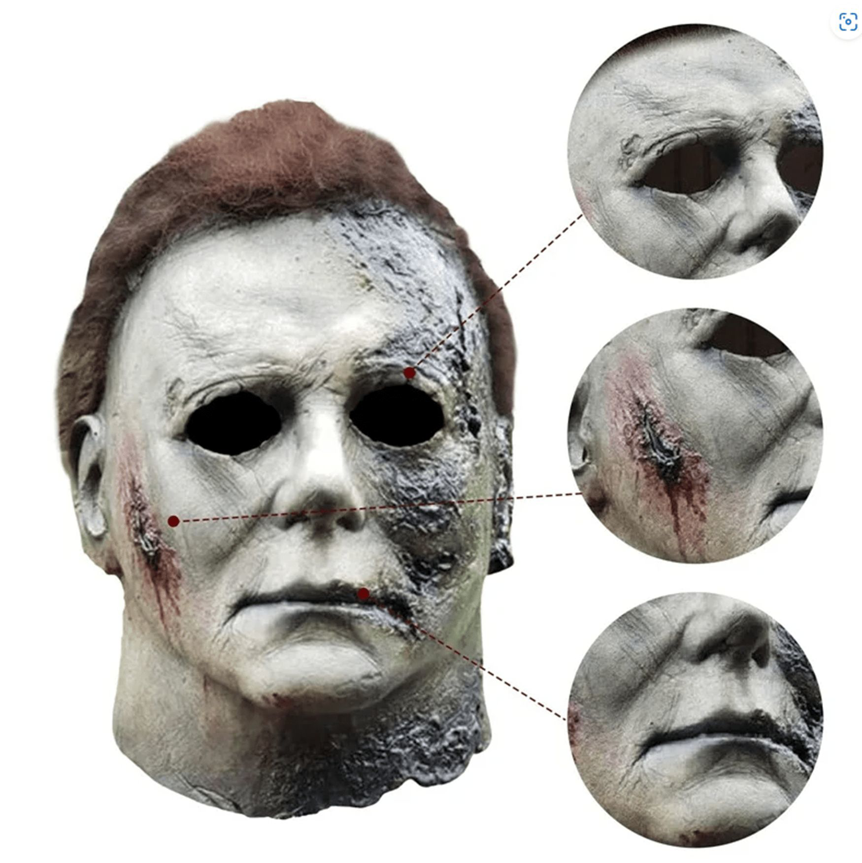 Michael Myers Lateks Maske - Michael Myers Et Maske Kafaya Tam Ge