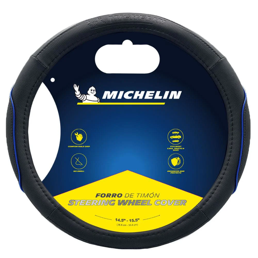 Michelin MC1003NAZ Premium Suni Deri Direksiyon Kılıfı MAVİ Michelin MC1003NAZ Premium Suni Deri Direksiyon Kılıfı MAVİ