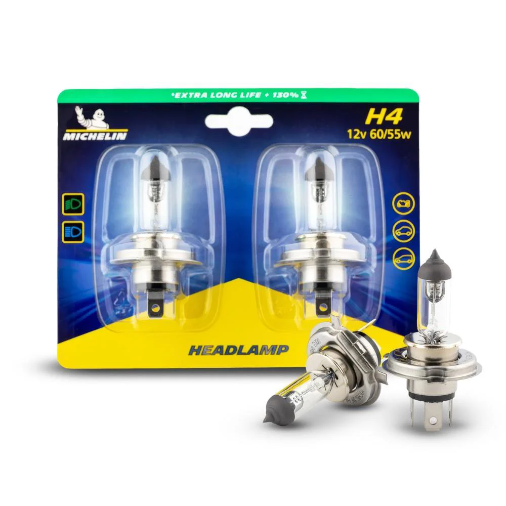 Michelin MC32286 12Volt 60/55Watt 1650 Lümen H4 2’li Halojen Far Seti