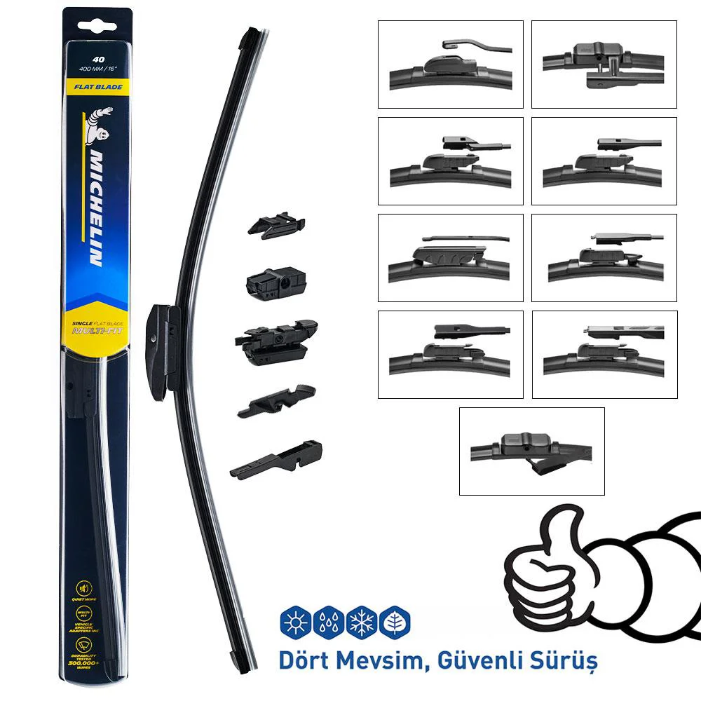 Michelin MULTIFIT™ MC33894 40CM 1 Adet Universal Muz Tipi Silecek Michelin MULTIFIT™ MC33894 40CM 1 Adet Universal Muz Tipi Silecek