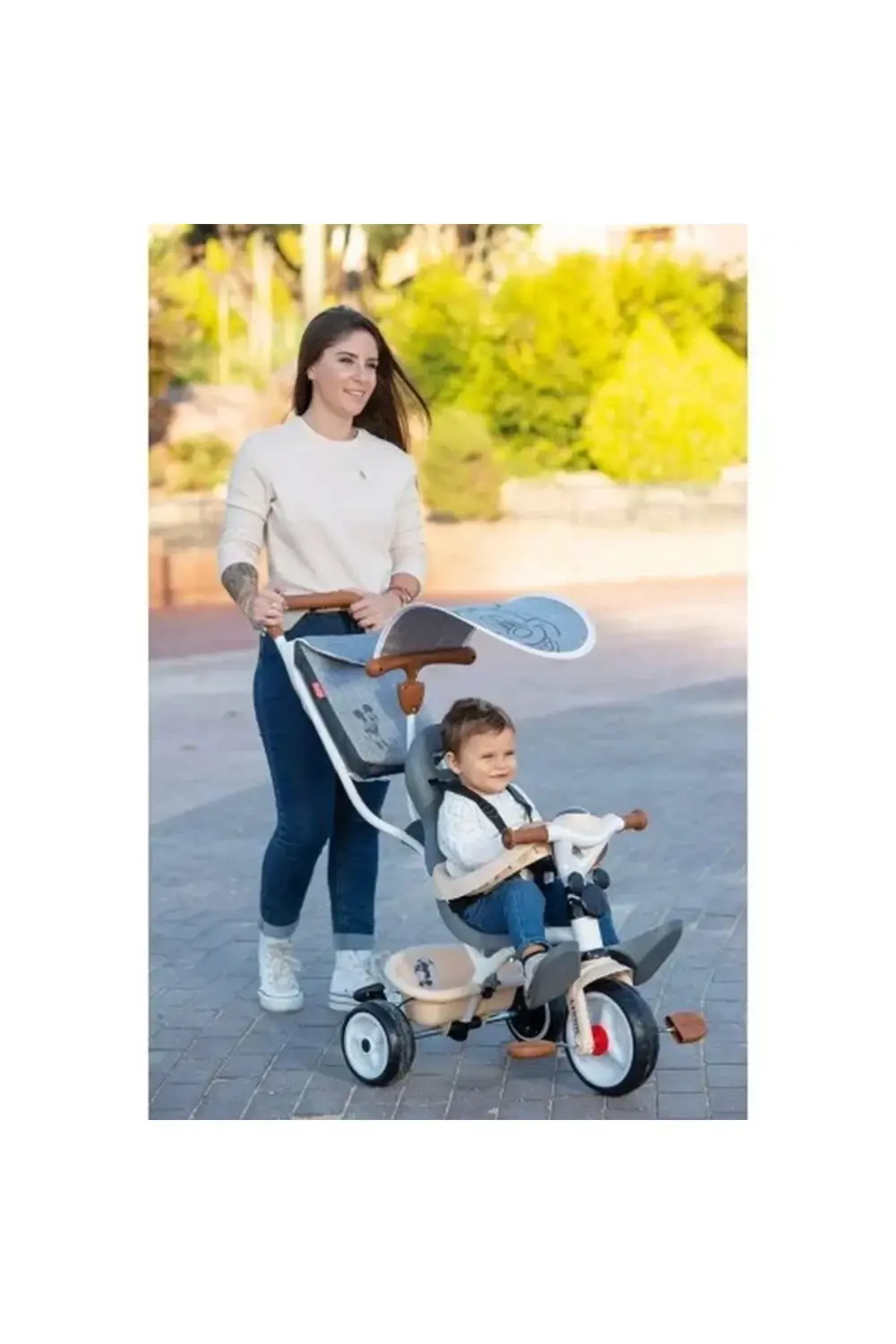 Mickey Baby Üç Tekerlekli Bebek Arabası 3in1