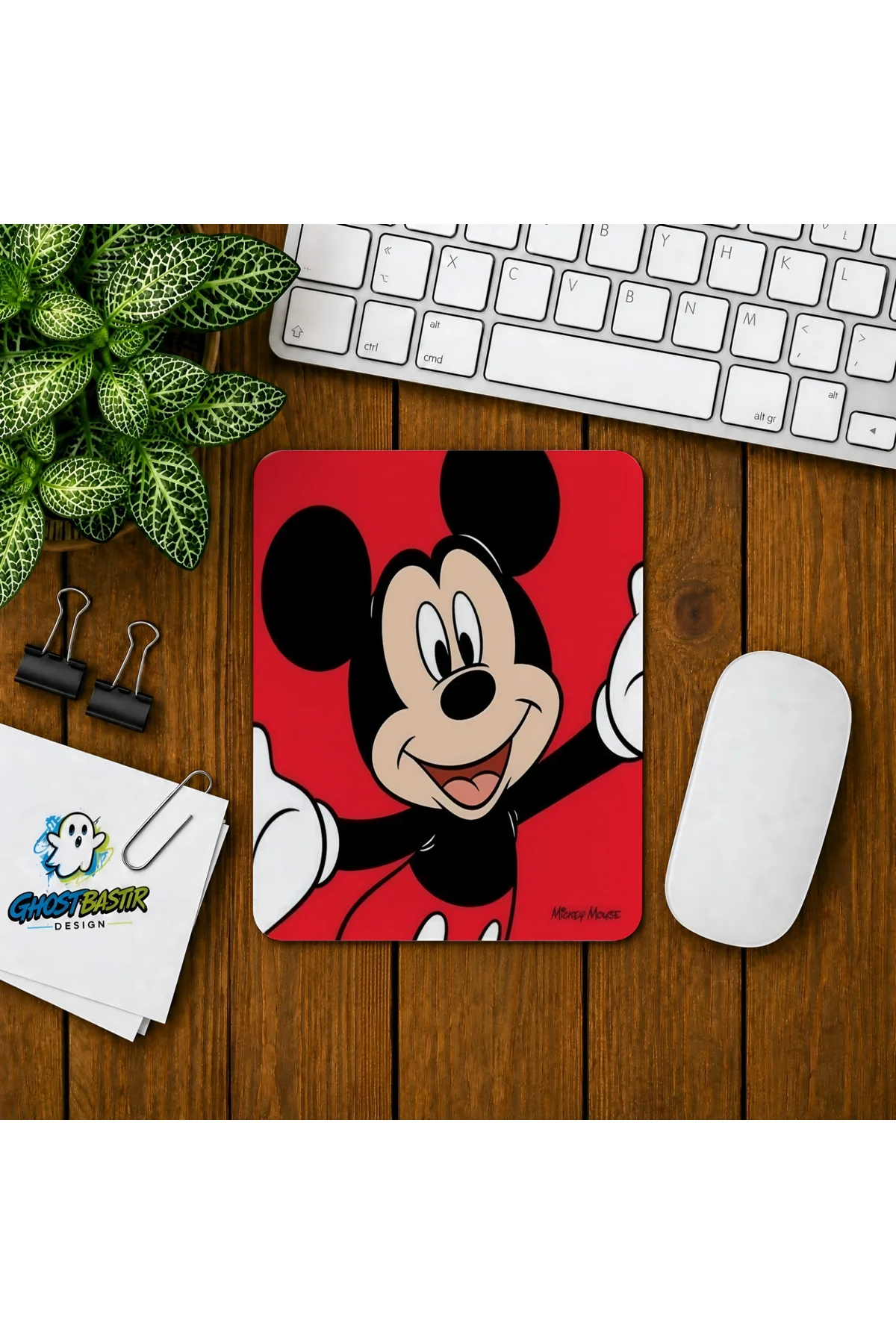 Mickey Mouse Baskılı Oyuncu Mousepad 0203