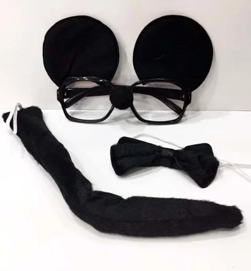 Mickey Mouse Gözlük Papyonu ve Kuyruk Seti - Çocuk Hediyelik Aksesuar Mickey Mouse Gözlük Papyonu ve Kuyruk Seti - Çocuk Hediyelik Aksesuar